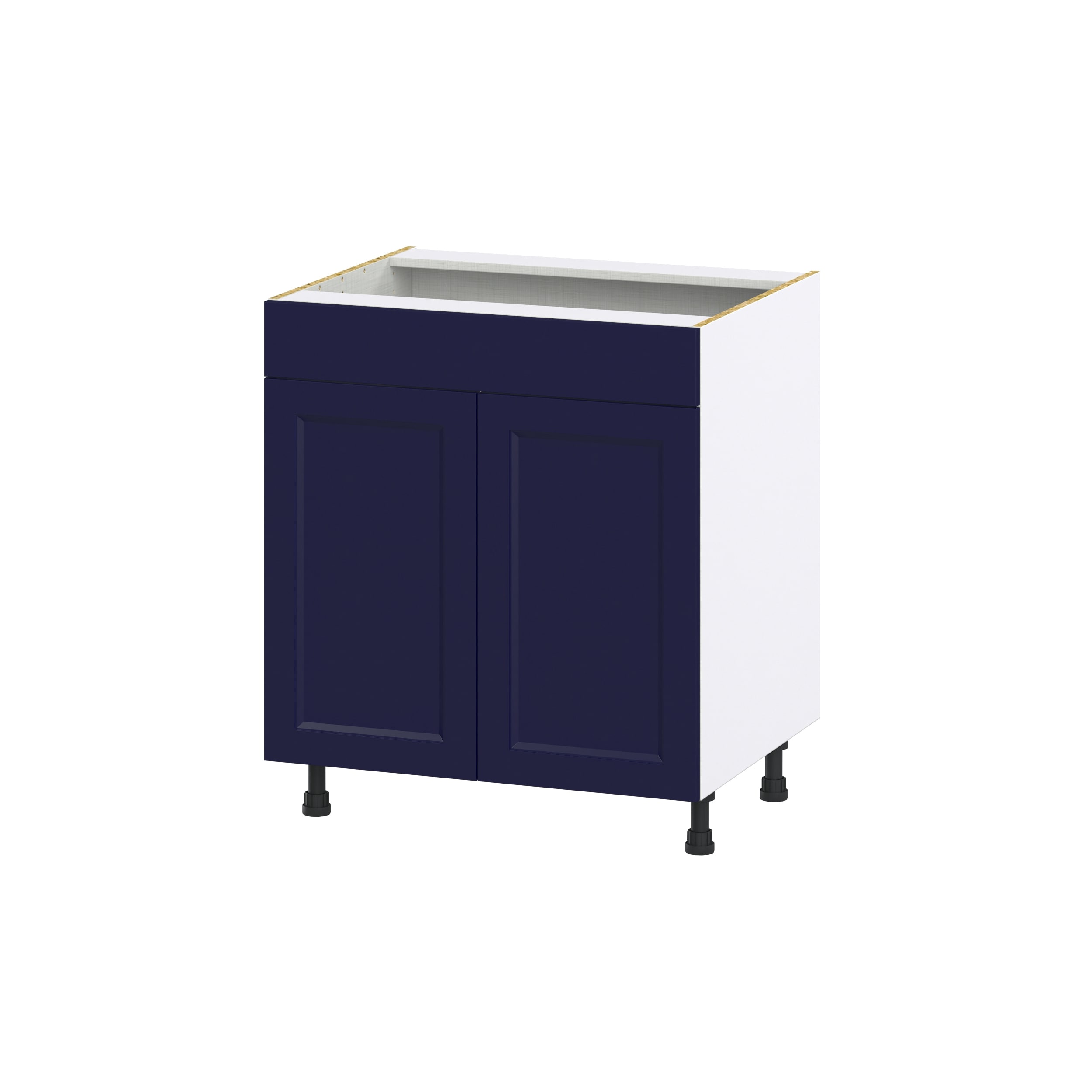 Hugo&Borg DSSB30FF-LO Lorette 30-in W x 34.5-in H x 24-in D Navy Blue Sink Base Fully assembled Cabinet (Recessed Panel Shaker)