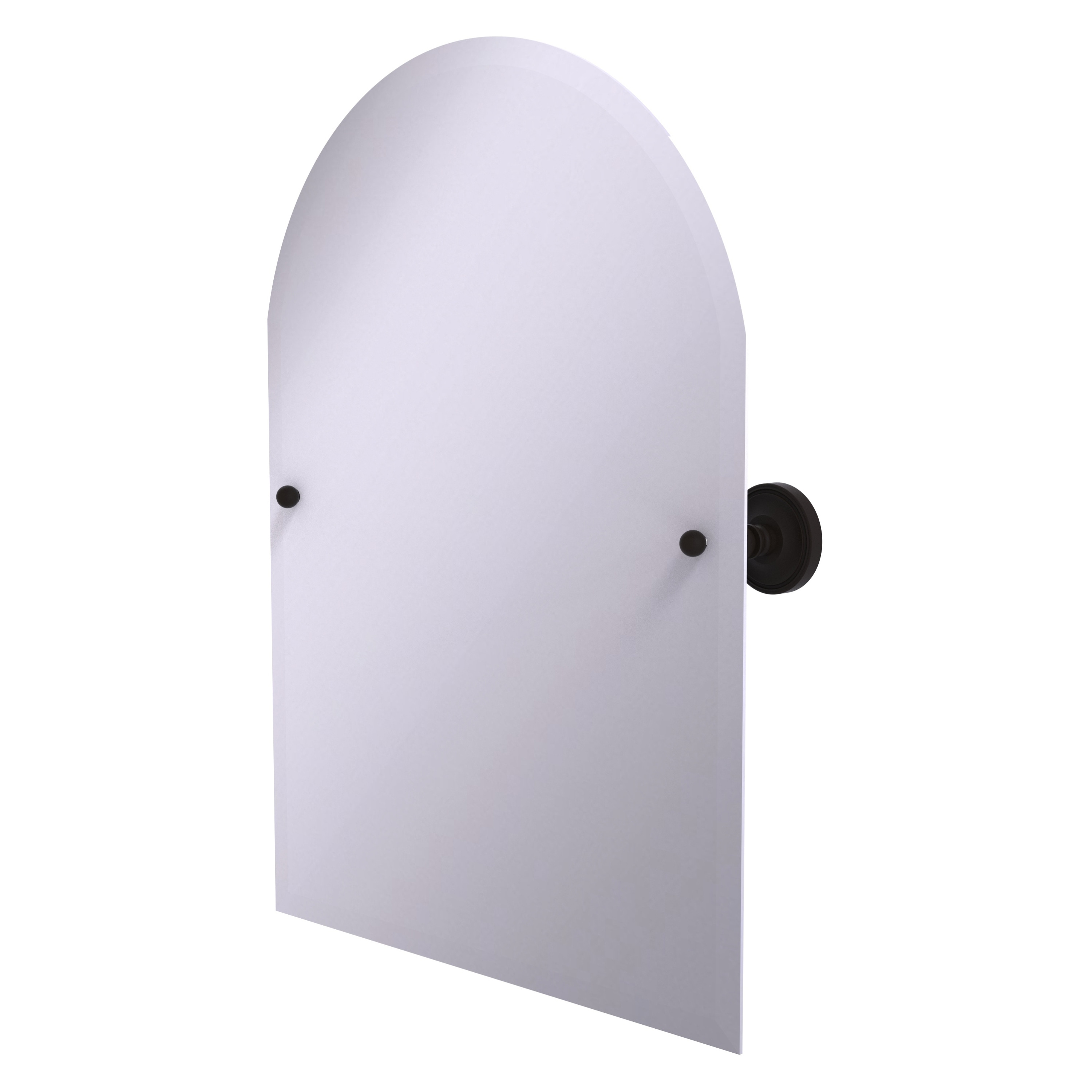 Allied Brass PR-94-ORB Prestige Regal 21-Inches x 28-Inches Beveled Frameless Arch Tilting Bathroom Vanity Mirror ( Oil-rubbed Bronze )