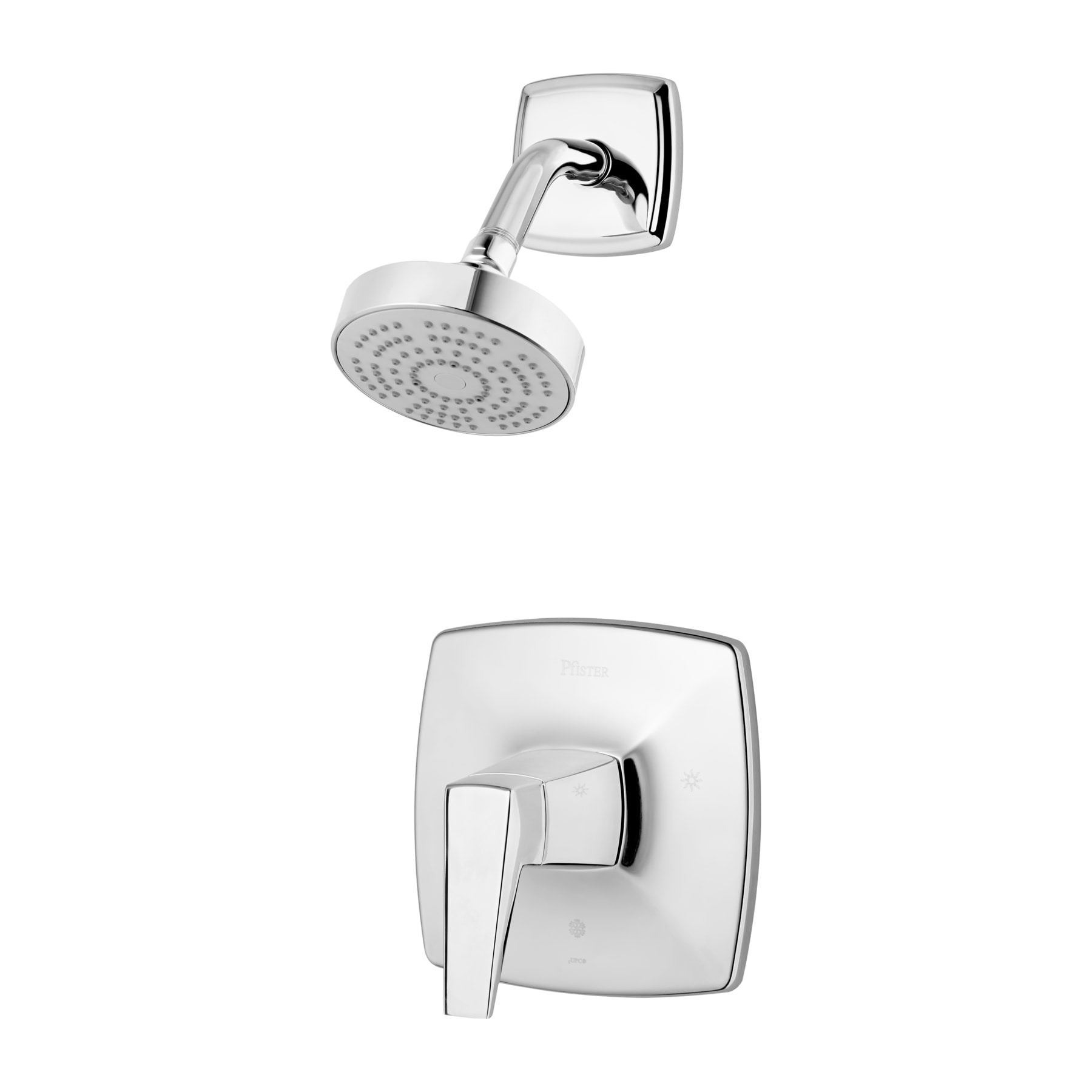 Pfister LG89-7LPMC Arkitek Polished Chrome 1-handle Single function 4.25-in Round Shower Faucet