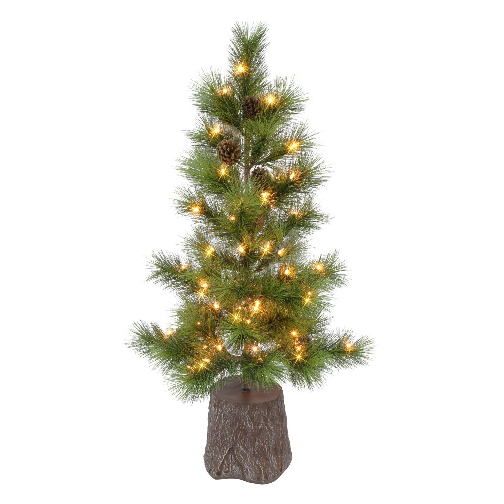 Puleo International 3827A-ST35C05 42-Inches Freestanding Tree Free standing decoration with Clear Incandescent Lights
