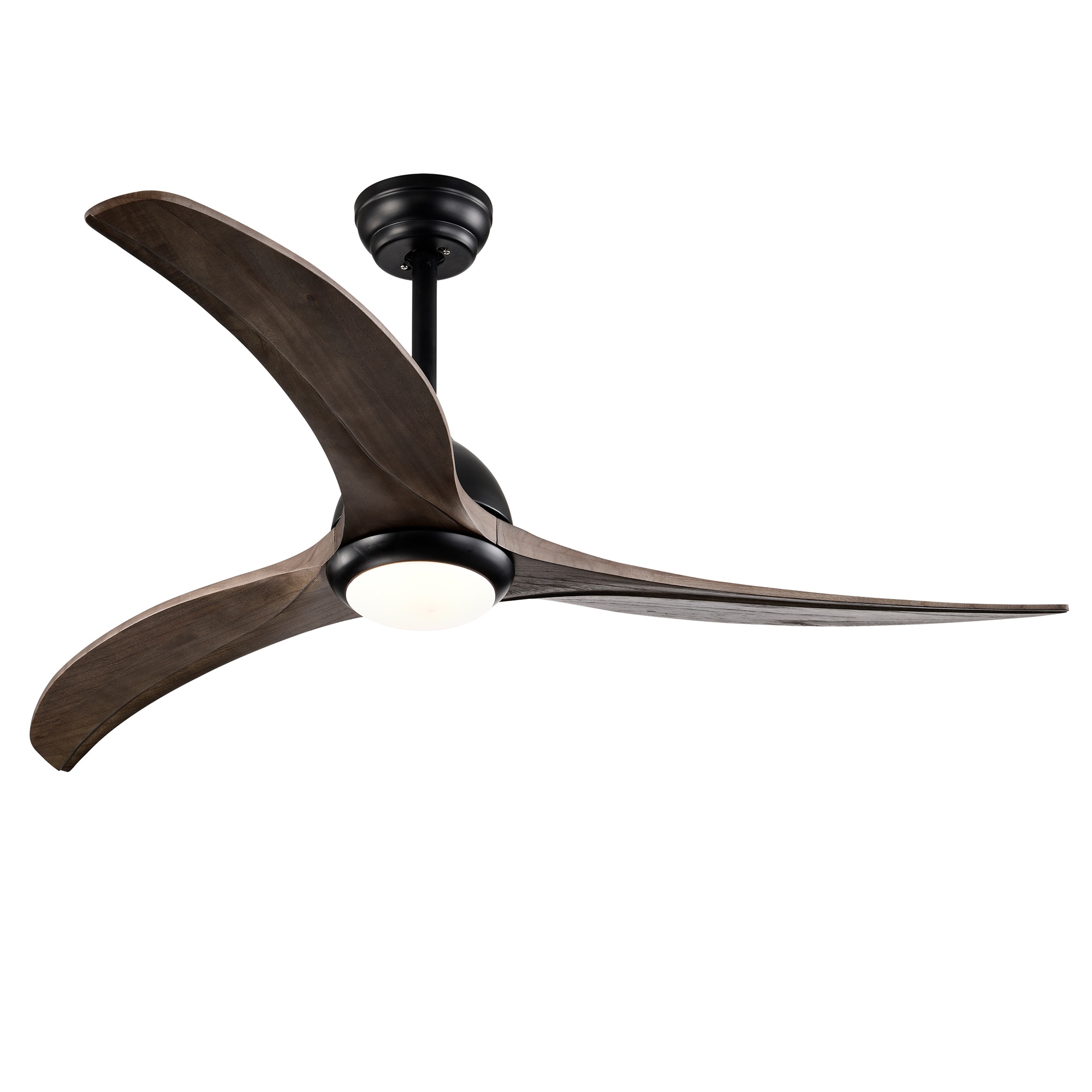  52LSP268338BK SoulVibe 52-in Color-Changing Integrated LED Matte Black with Matte Blades Ceiling Fan With Light - Remote Included ( 3 -Blade )