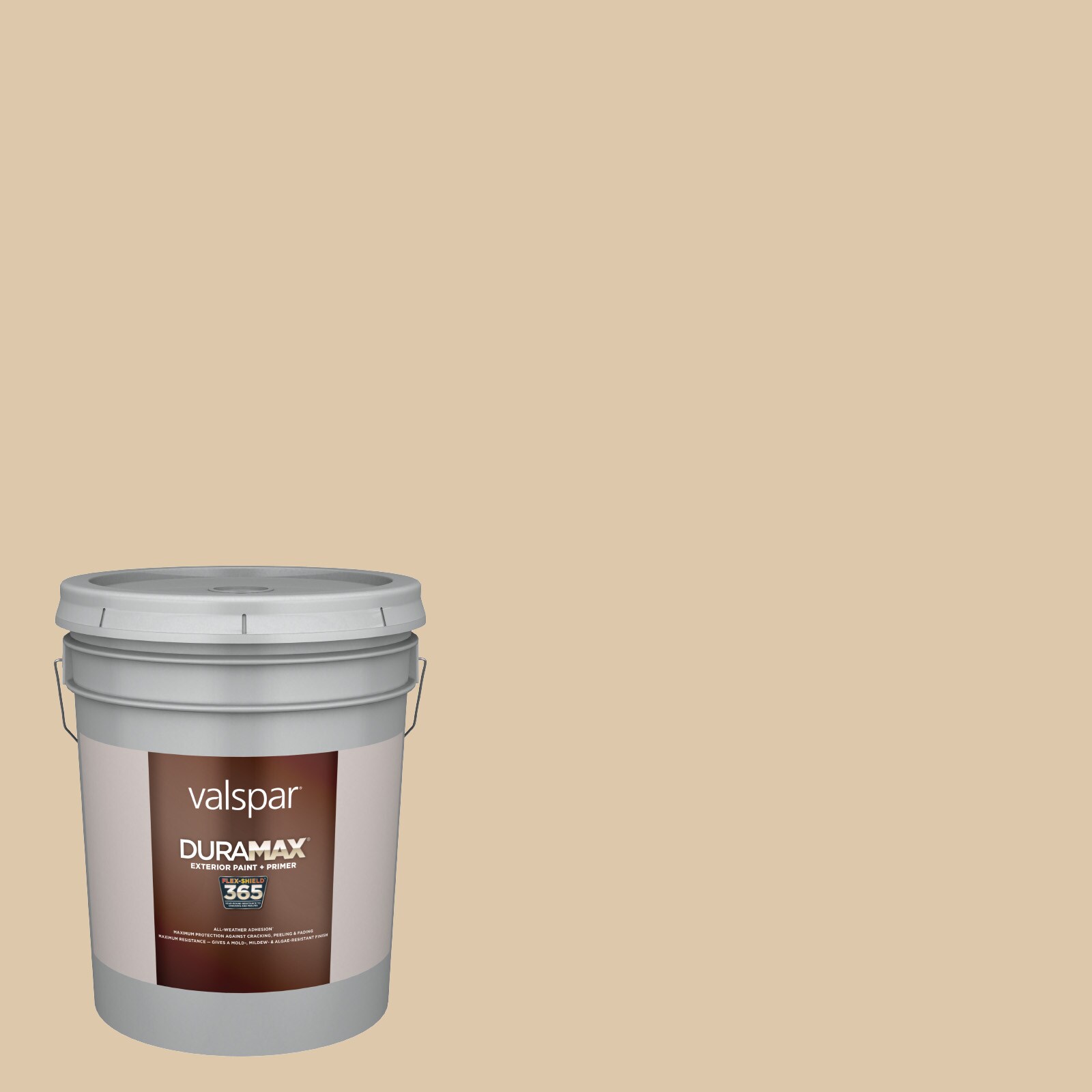 Valspar 3002-10B-4832 Duramax Flat Wheat Toast 3002-10B Latex Exterior Paint + Primer ( 5-gallon )