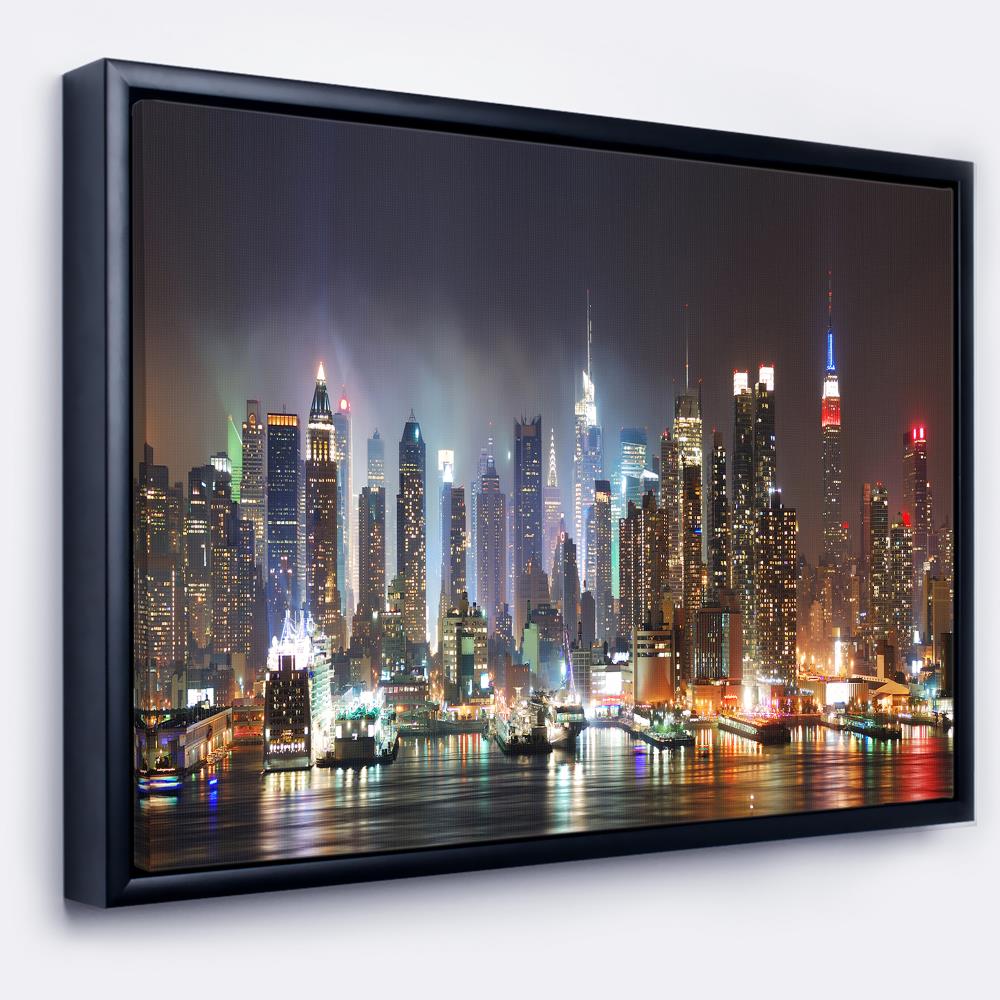 Designart FL8281-42-32-FLB Wood Floater Frame 32-in H x 42-in W Landscape Print on Canvas