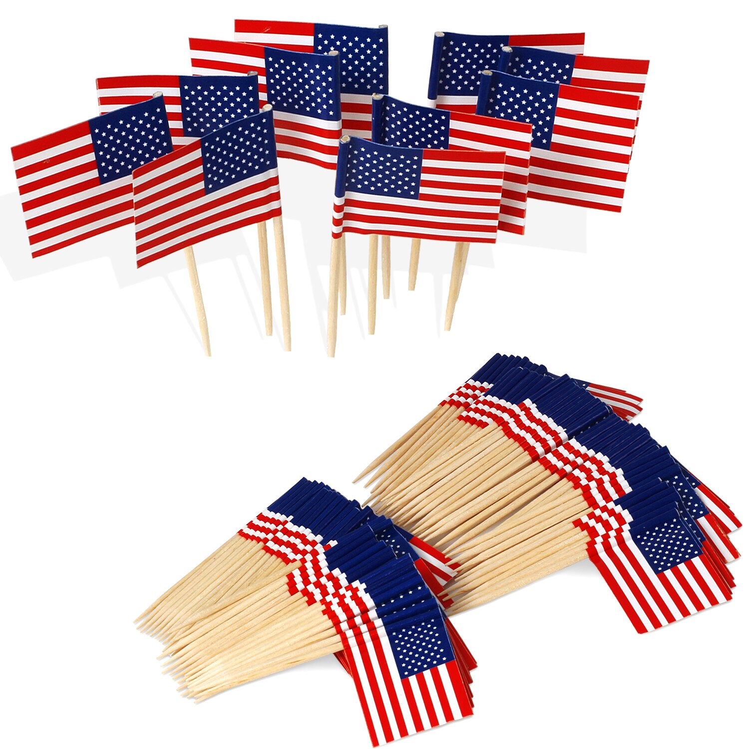 Afoxsos 8.9 ft. x 2.5 ft. American Flag Outdoor Patriotic Hanging Bunting  Decorations American Stars and Stripes Flag (2-Pieces) HDZB006 - The Home  Depot