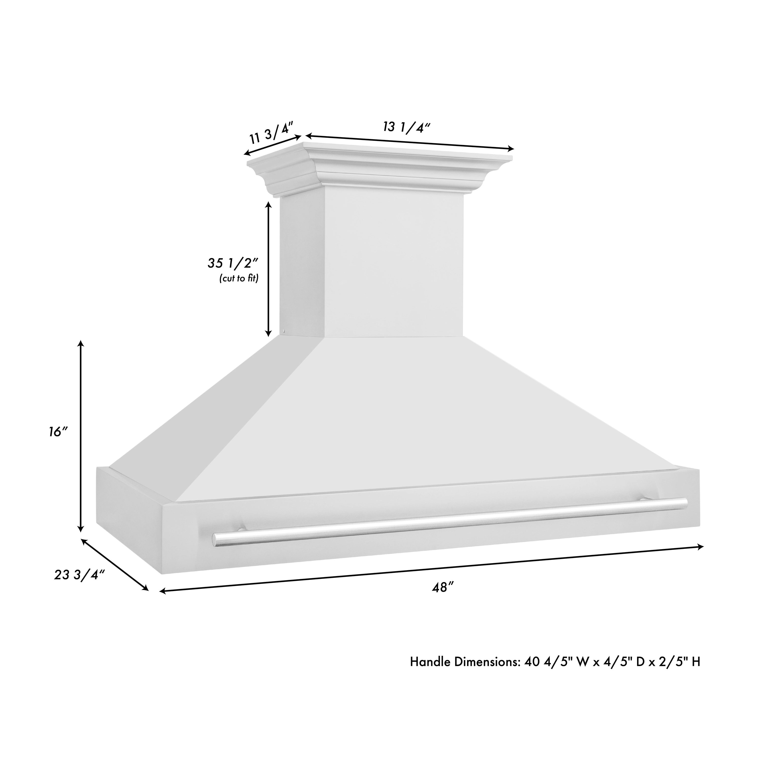 ZLINE KITCHEN & BATH 8654STX-48 Wall-Mounted-Range-Hoods - View #3