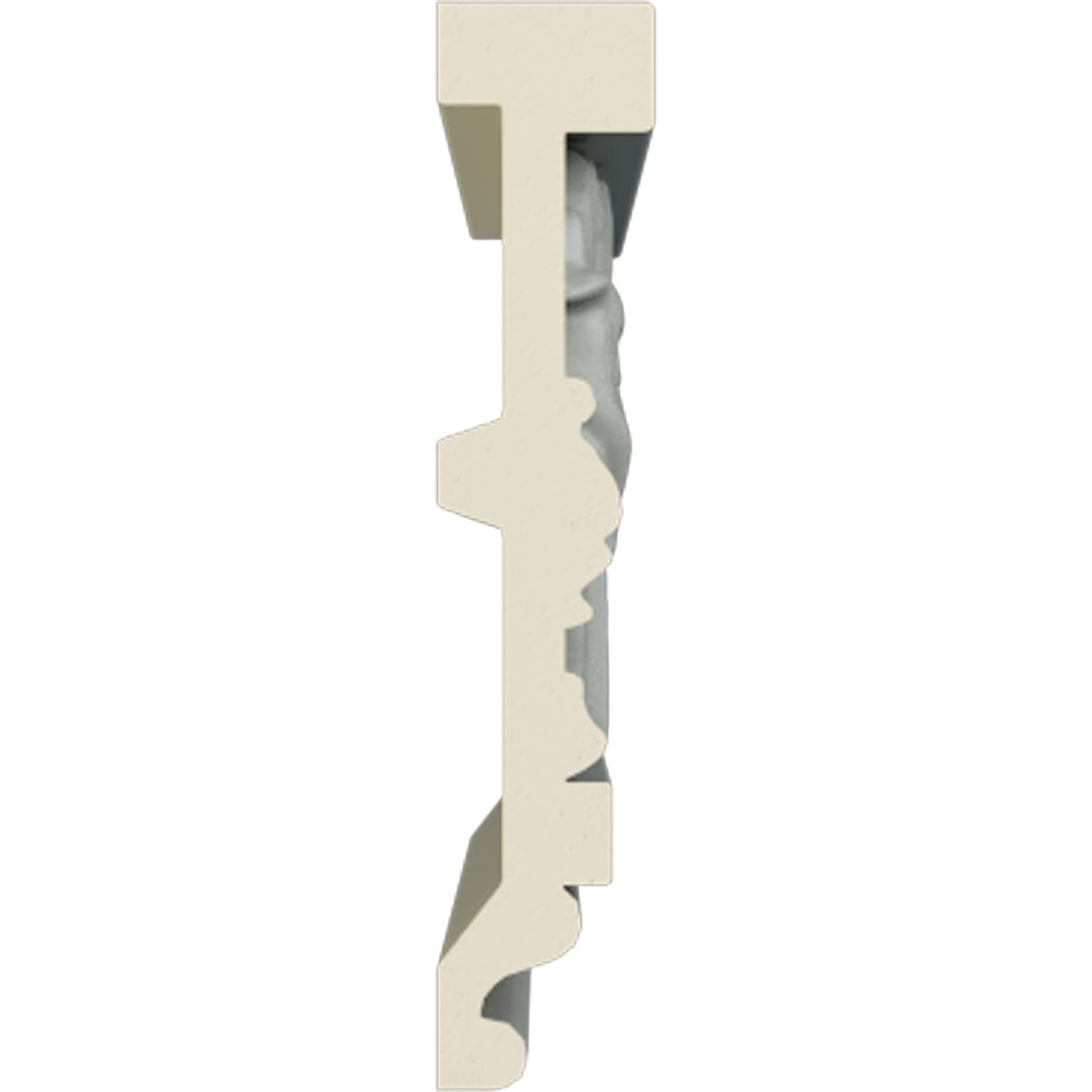 Wellington 5" White Urethane Decorative Chair Rail Moulding