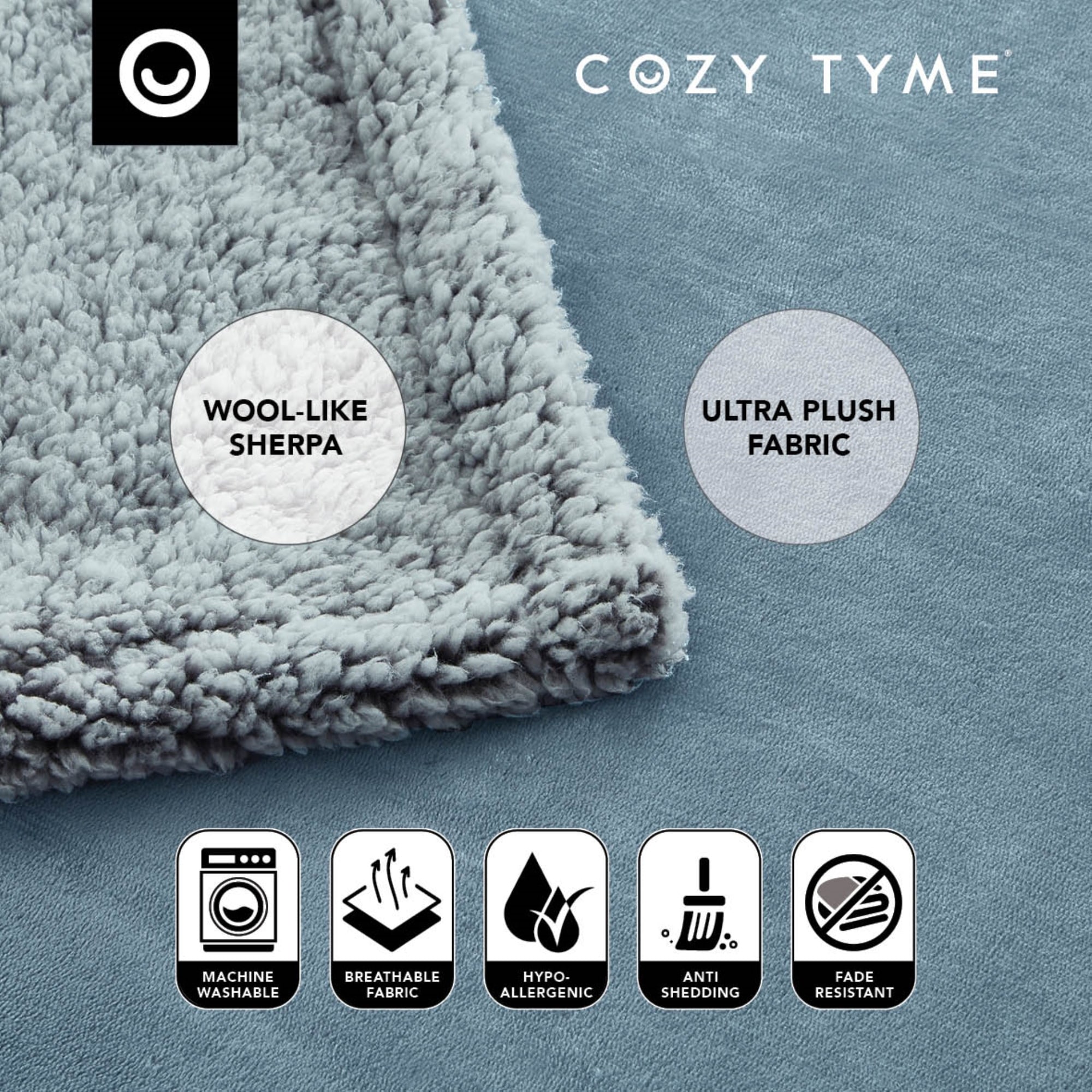 Cozy Tyme B173-20LBT-LS Blankets-And-Throws - View #5