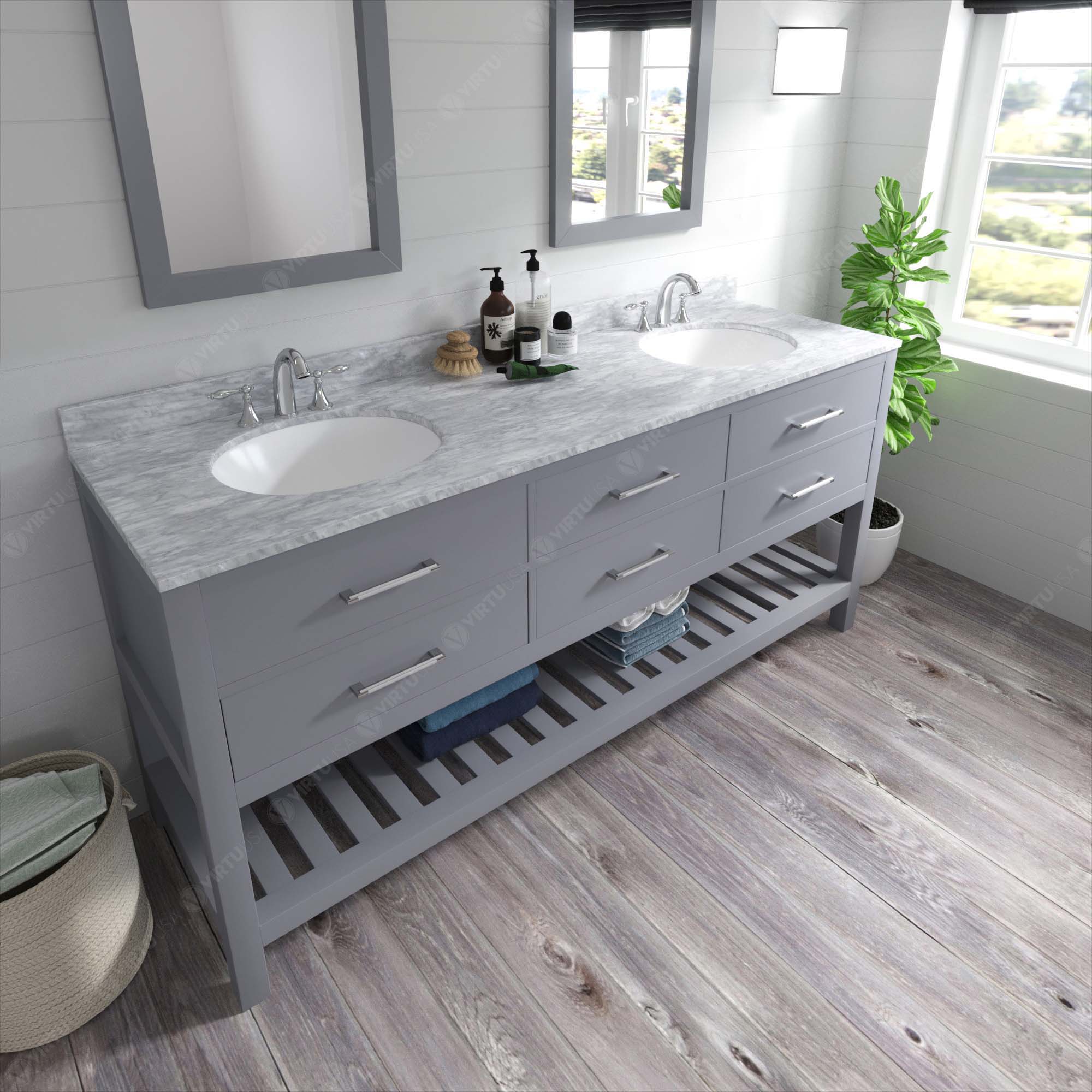 Virtu USA MD-2272-WMRO-GR-002 Bath-Vanity-Combo - View #3
