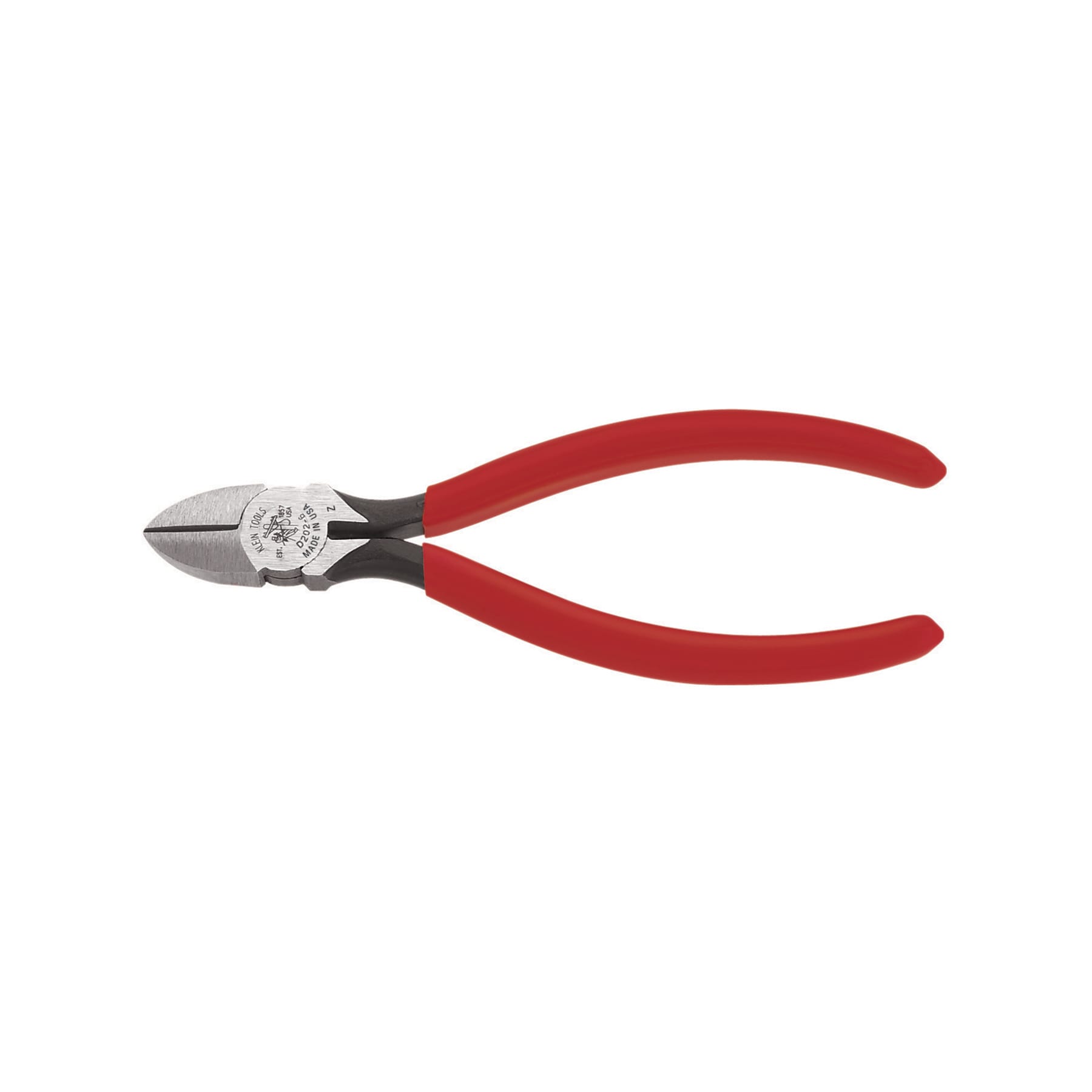Klein Tools D2026C Diagonal Cutting Pliers, Tapered Nose, Spring-Loaded, 6-Inch