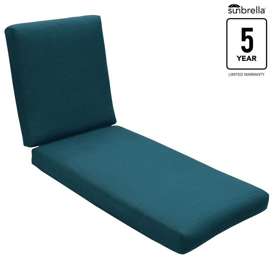 Patio Chaise Lounge Chair Cushions, Sunbrella Lounge Chair Cushions Blue