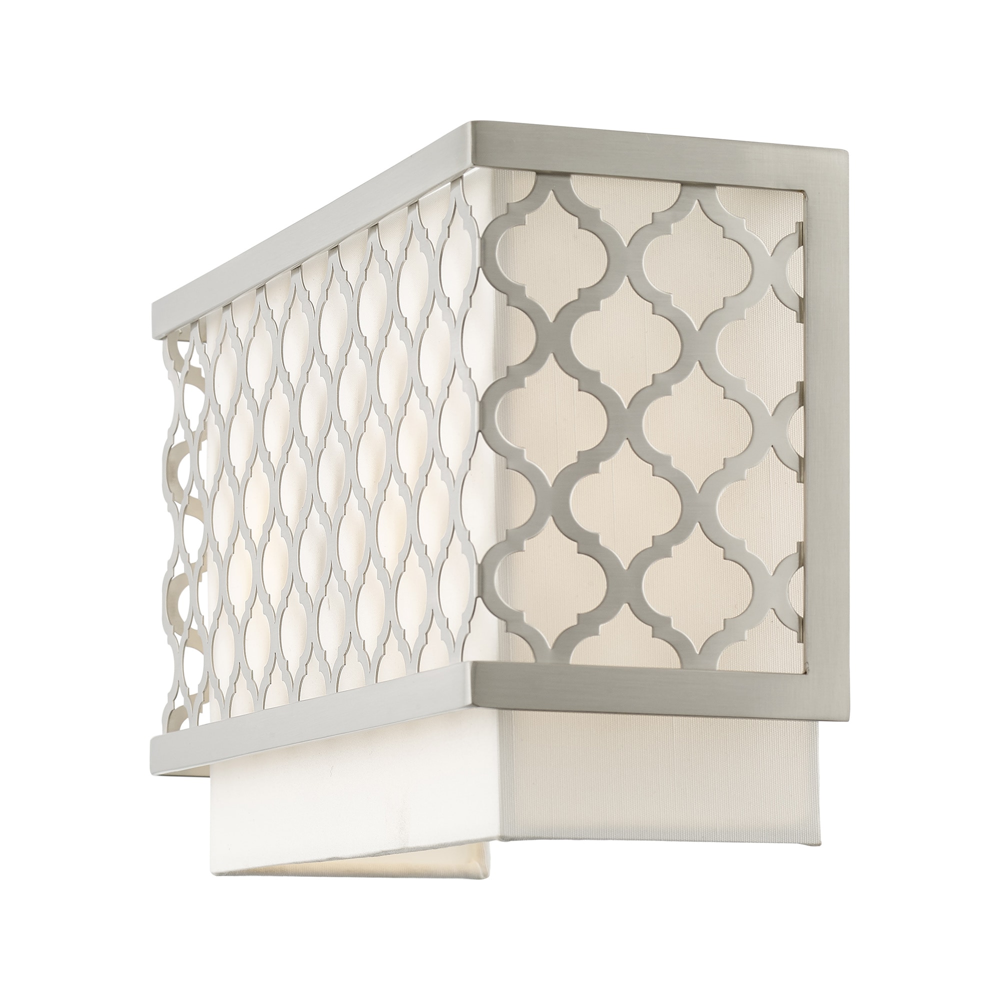 Arabesque Brushed Nickel 2-Light ADA Compliant Wall Sconce