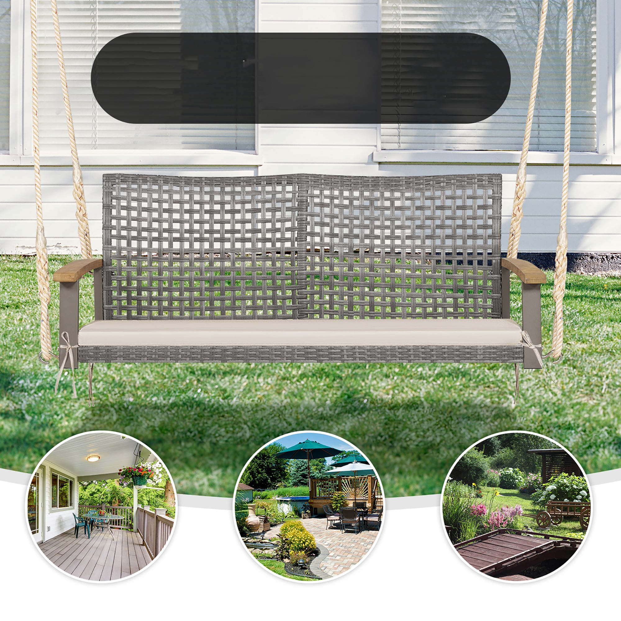 Costway HW69766WH Patio-Chairs - View #5