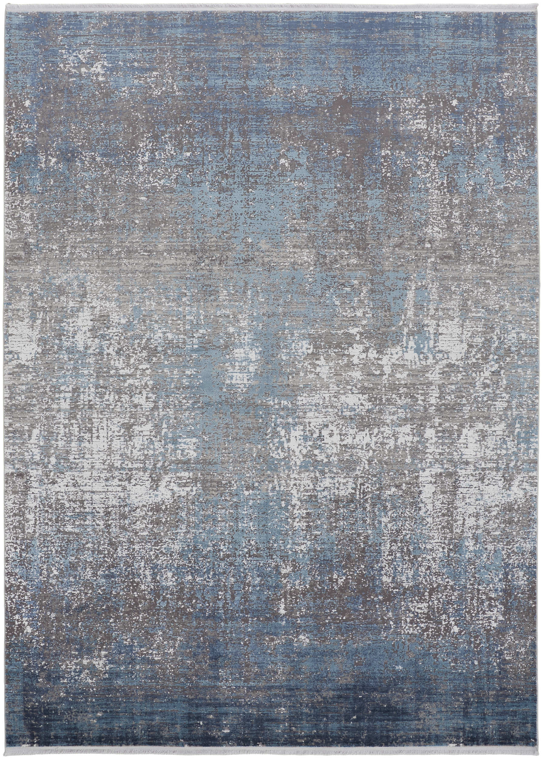 Room Envy 866R39FWBLUGRYH39 10 x 13 (ft) Loomed Rayon Blue/Gray/Silver Rectangular Indoor Abstract Area rug