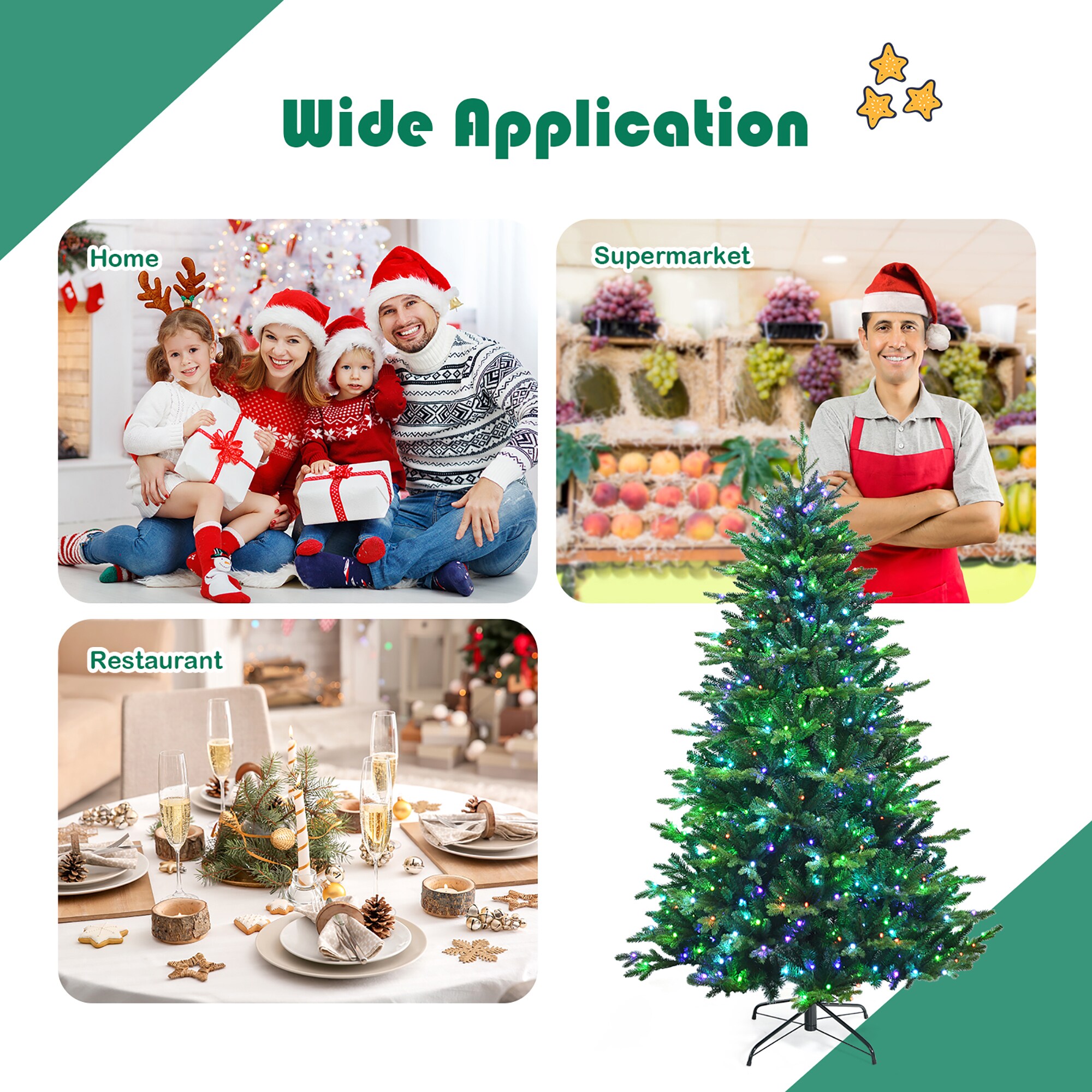 Costway CM23484US Artificial-Christmas-Trees - View #5