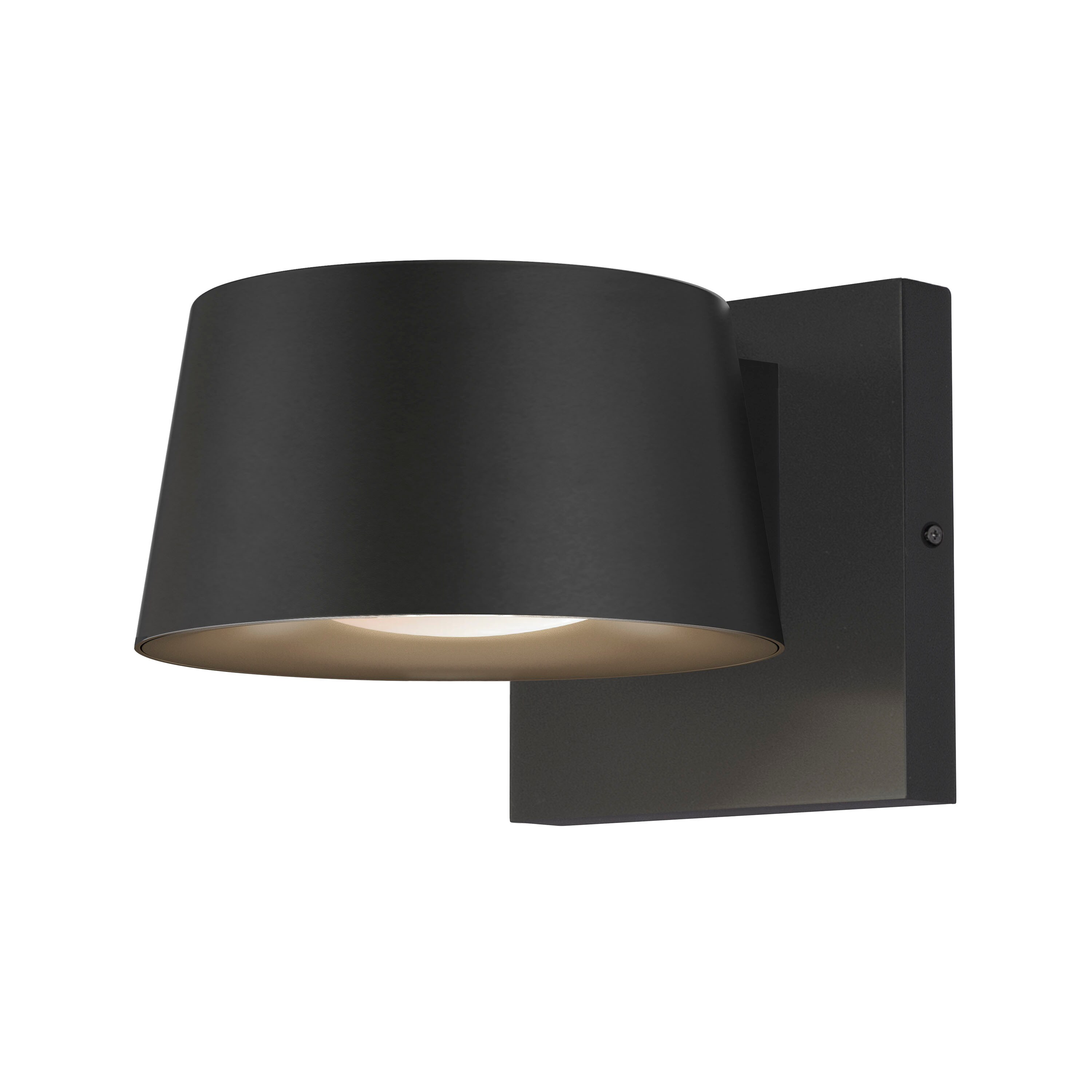 Maxim Lighting 51117BK Gateway 5-in H Matte Black Hardwired Integrated LED Outdoor Wall Light
