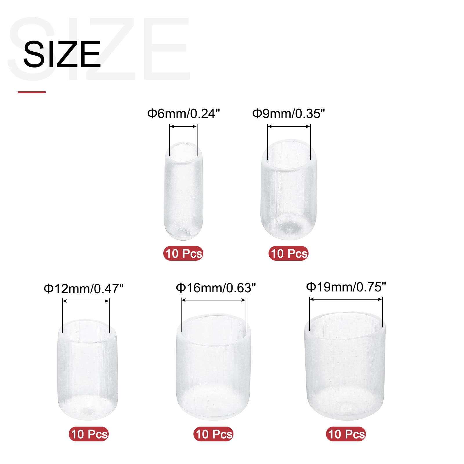 Unique Bargains S26021100UX5449 End-Caps-Screw-Protectors - View #2