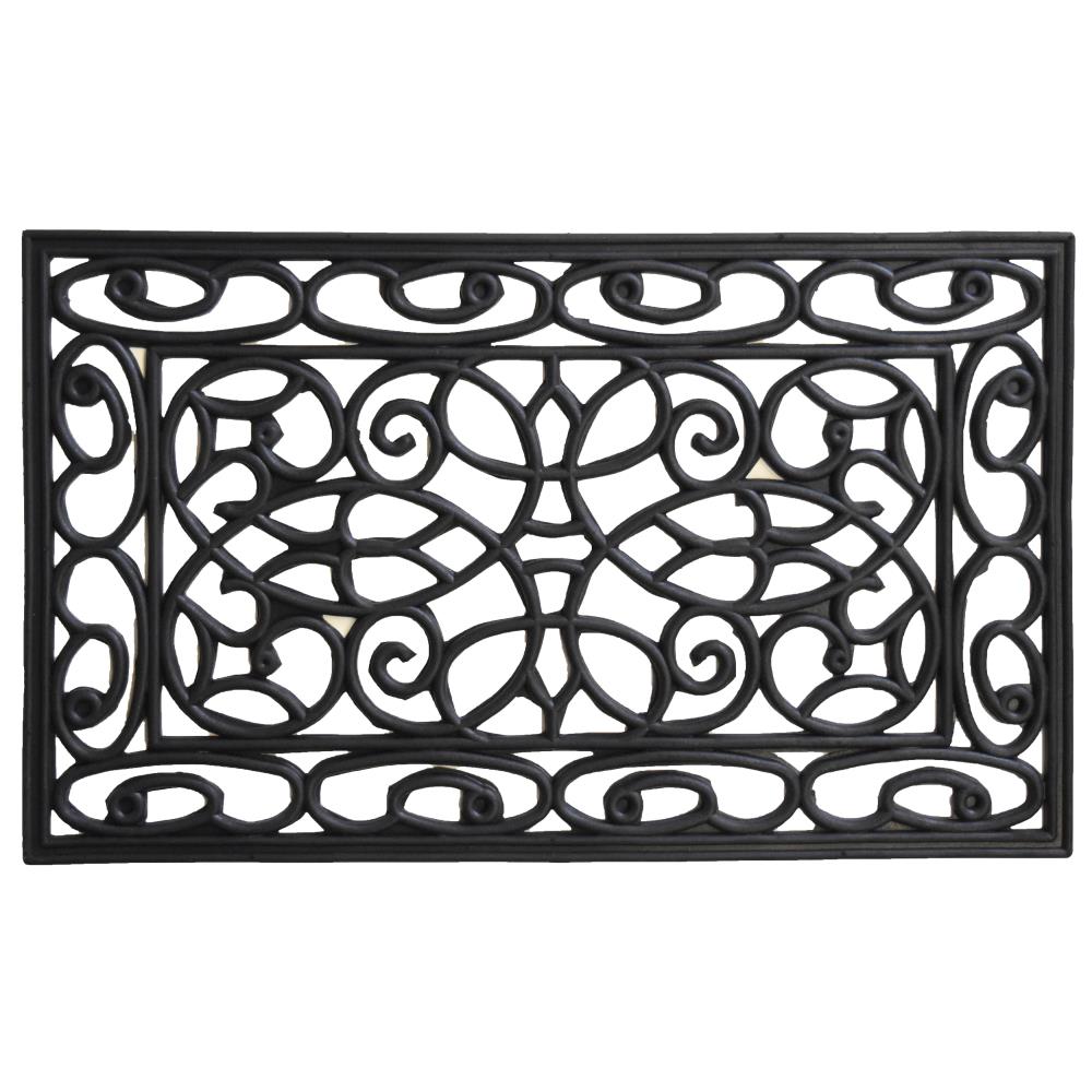 Callowaymills 103731830 2-ft x 3-ft Callista Rubber Rectangular Indoor Decorative Welcome Door mat