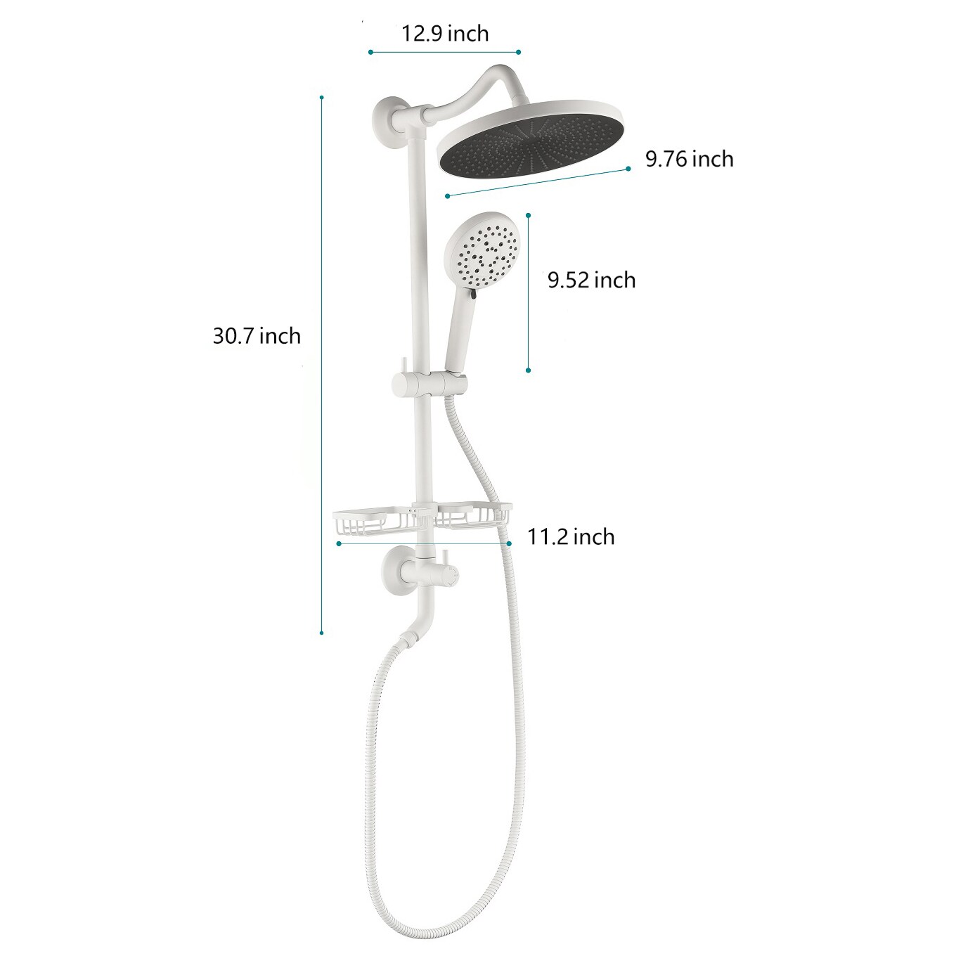 LUCKY ONE MD-RB1208 Showerhead-Bar-Panels - View #10