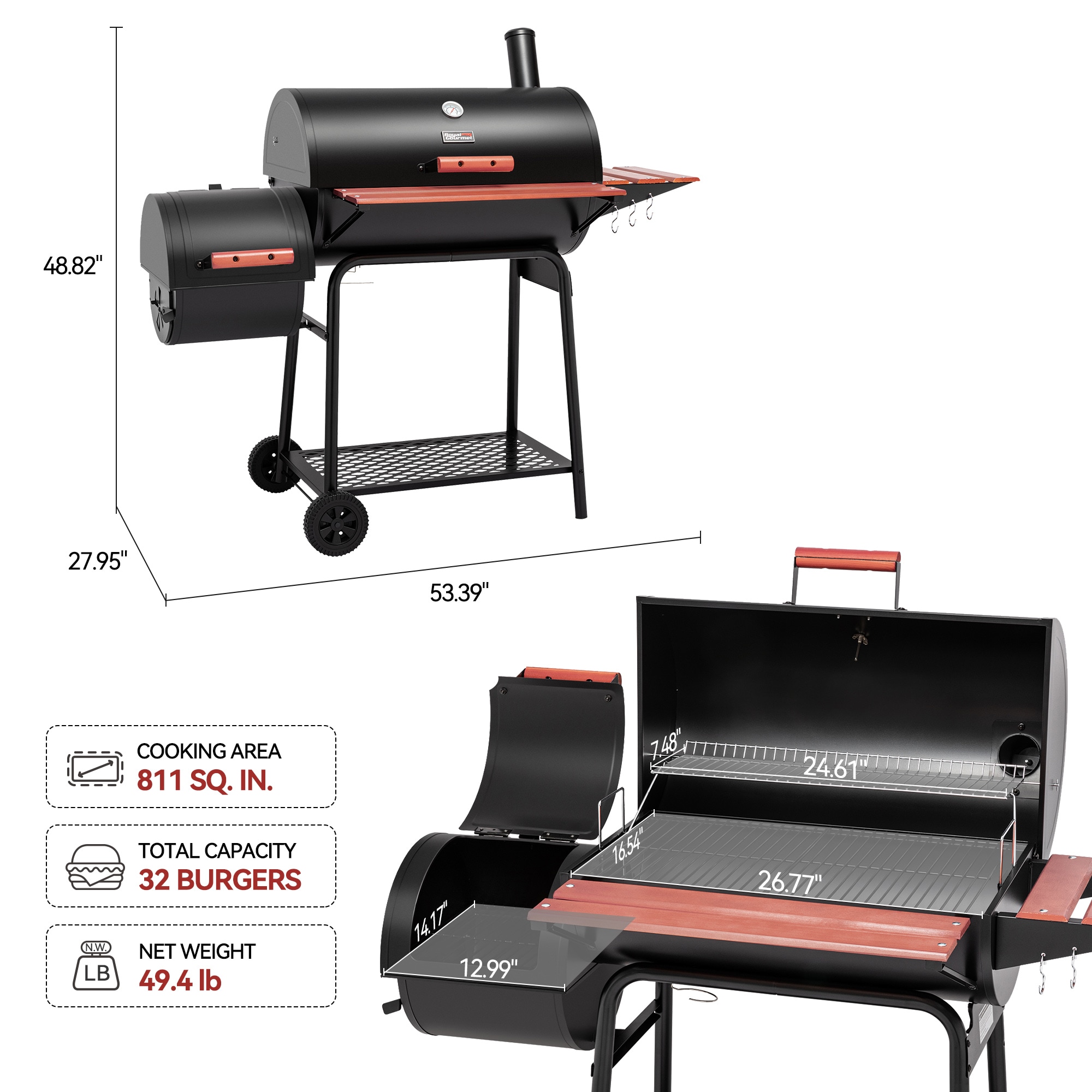 Royal Gourmet CC1830W Charcoal-Grills - View #17