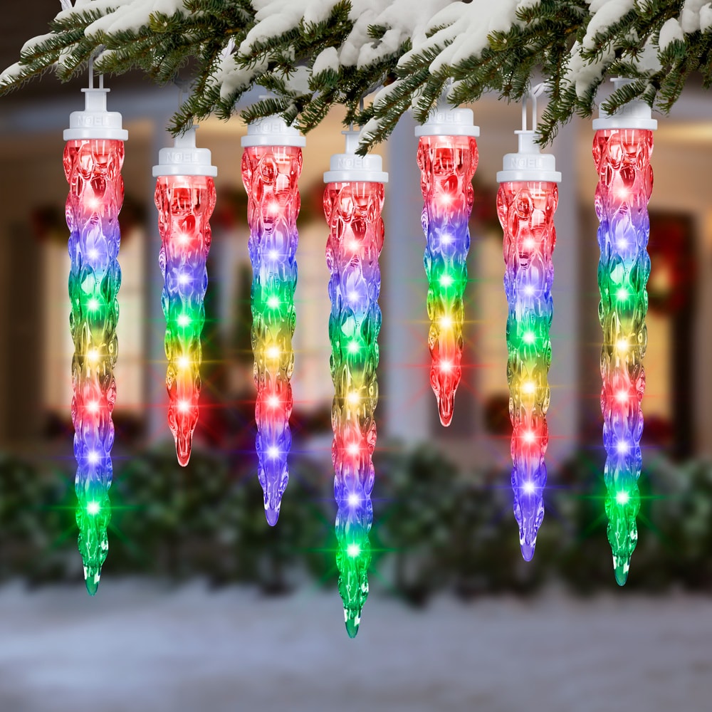 Led Christmas Lights Outdoor, 16 LED Beads Bright Multicolor