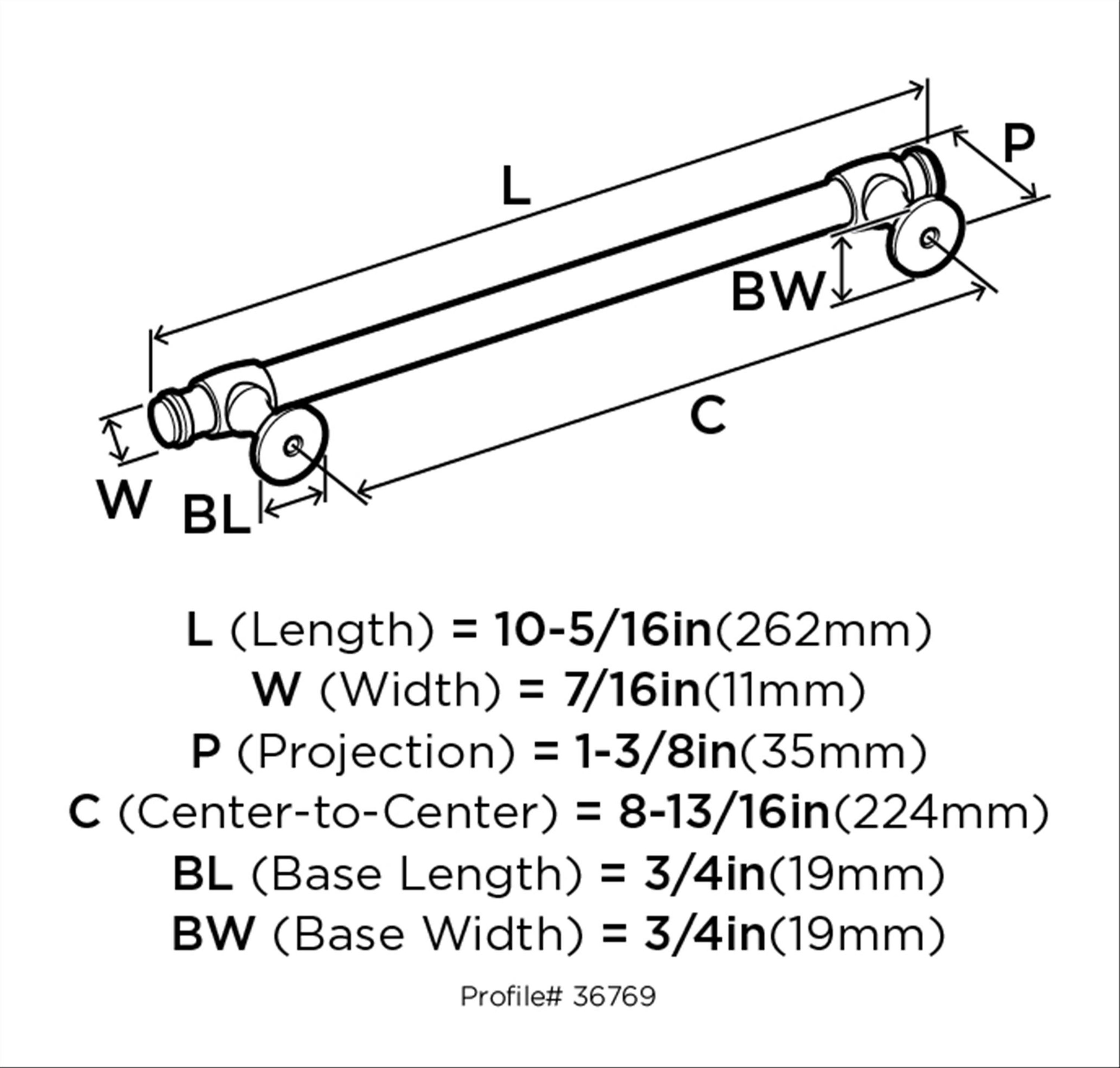 Amerock BP36769ORB Cabinet-Pulls - View #3