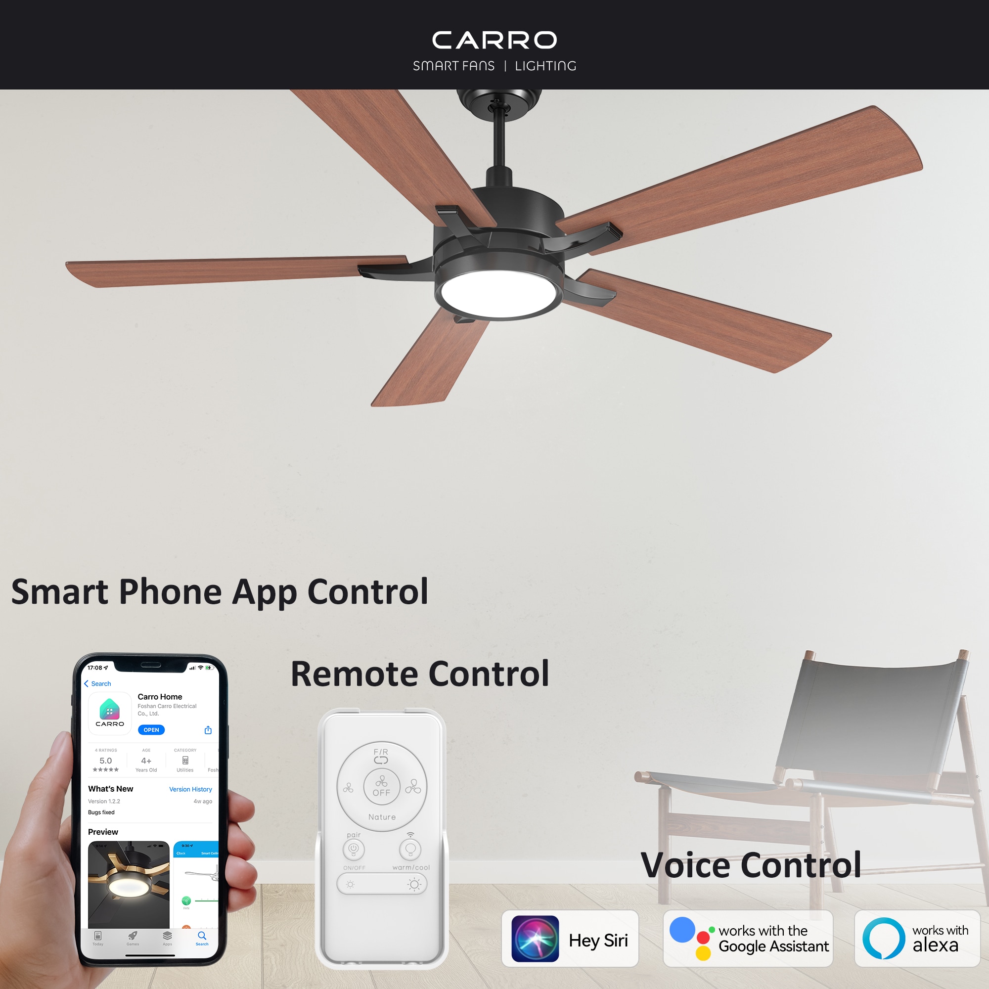 CARRO USA LS565E-L12-B3-1 Ceiling-Fans - View #2