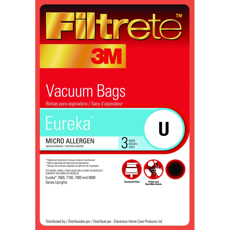 Filtrete 64700B 3M Hoover A & Bissell 2 Micro Allergen Vacuum Cleaner 3 Bags 