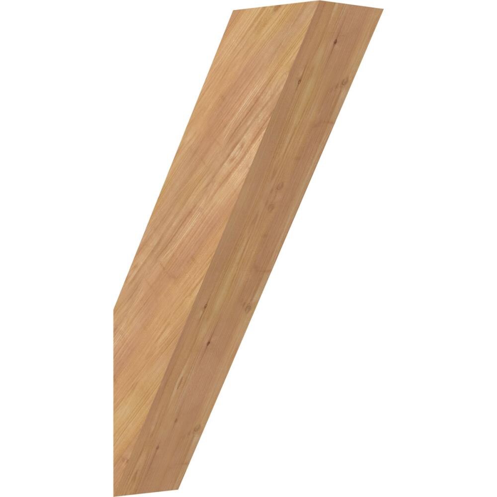 Ekena Millwork BRC06X16X28TRA00SWR 5-1/2-in x 16-in x 28-in Western Red Cedar Unfinished Wood Traditional smooth