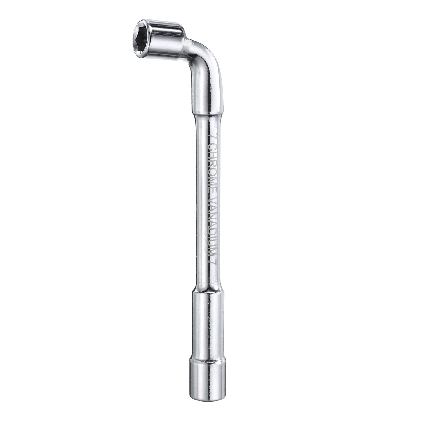 Harfington L Shaped Angled Hex Socket Wrench 7mm High Carbon Steel Double Ended Metric 6 Point Tubular Socket Spanner for General Repairing Pipeline Bicycle Car Maintenance #S26032000UX1487