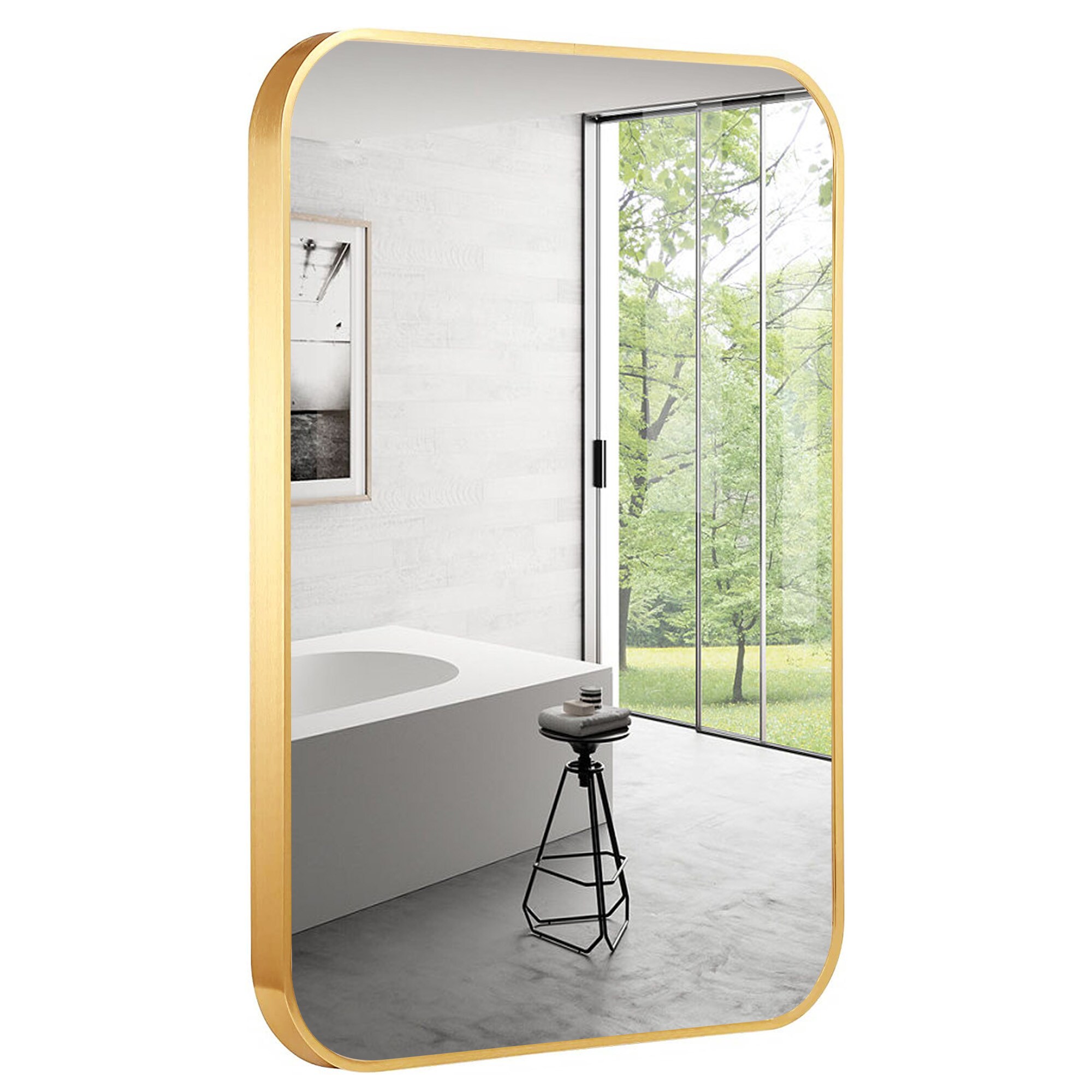 Kahomvis YO-QPW9-4977 Framed-Bath-Mirrors - View #4