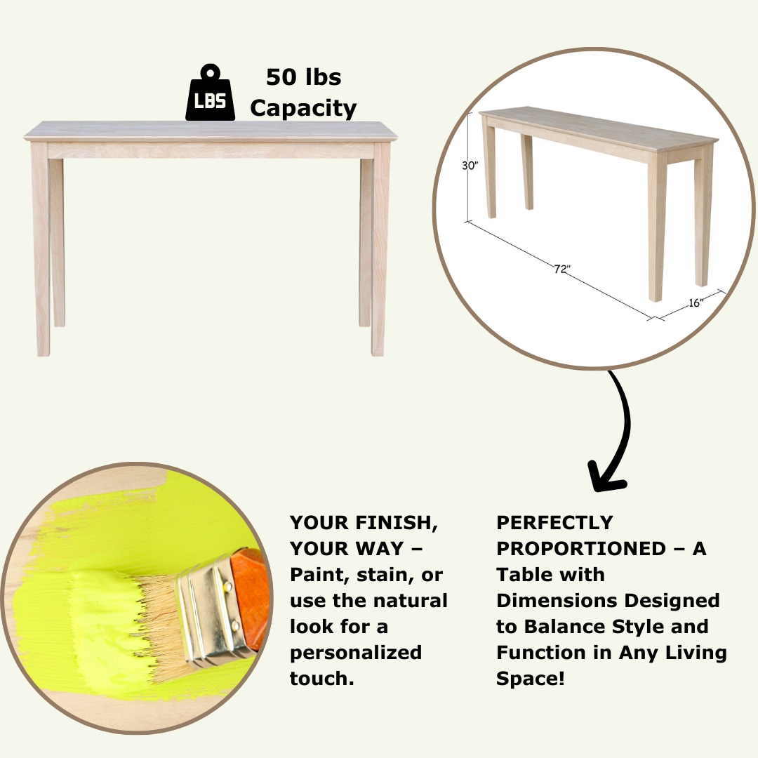 International Concepts OT-9S Console-Sofa-Tables - View #6