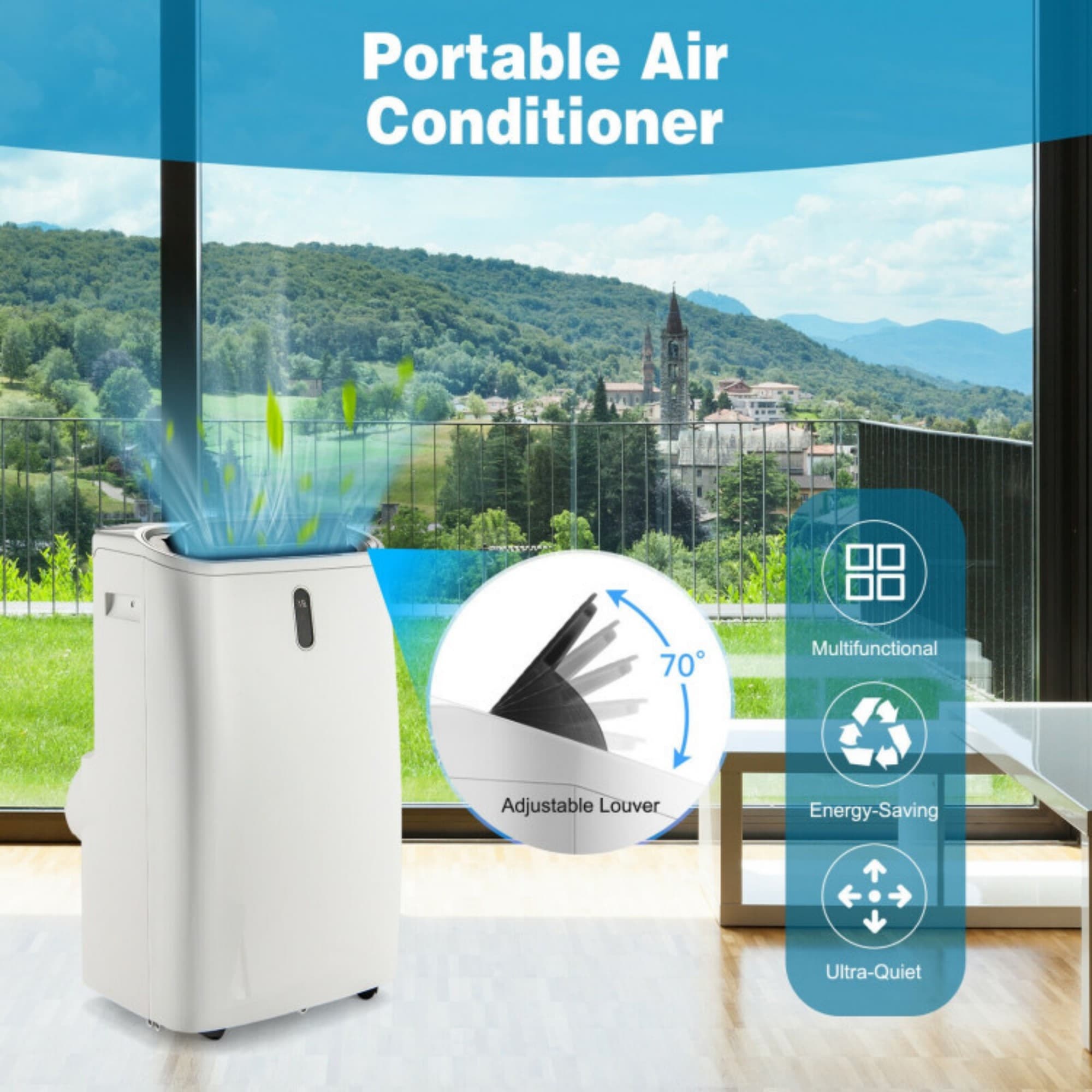 LUCKY ONE LO-FP10115USWH Portable-Air-Conditioners - View #3