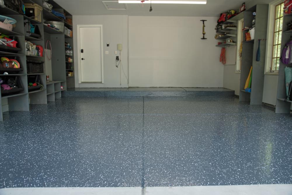 Simiron RokRez 2-Part Dark Gray/Gloss Garage Floor Epoxy Kit (3-Gallon ...