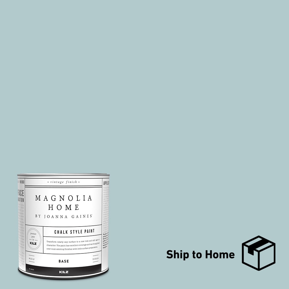 Magnolia Home 00179204 by Joanna Gaines Water-based Pre-tinted Low Odor Vibrant Horizon Chalky Paint (1-quart)