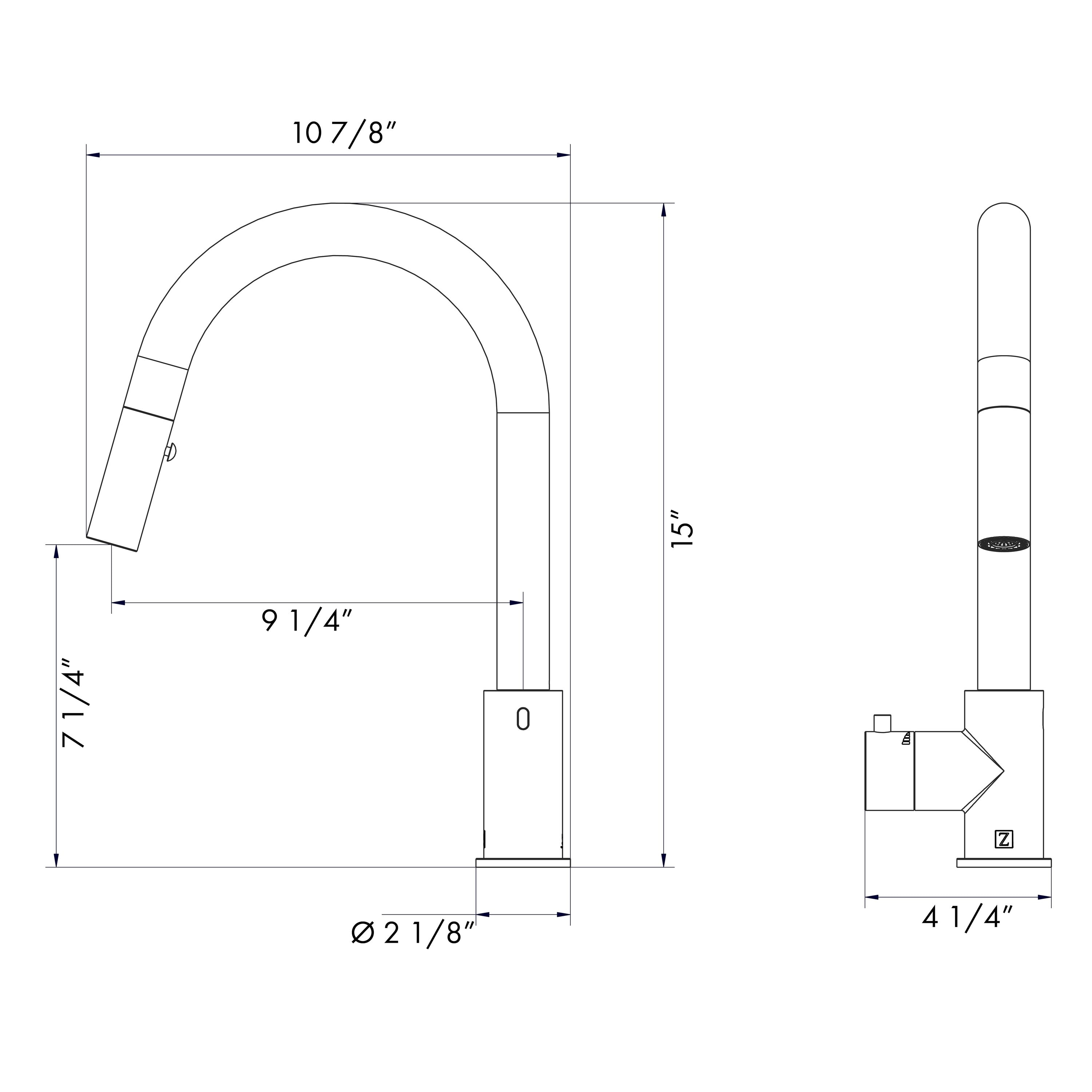ZLINE KITCHEN & BATH GEM-KFS-CH Kitchen-Faucets - View #4