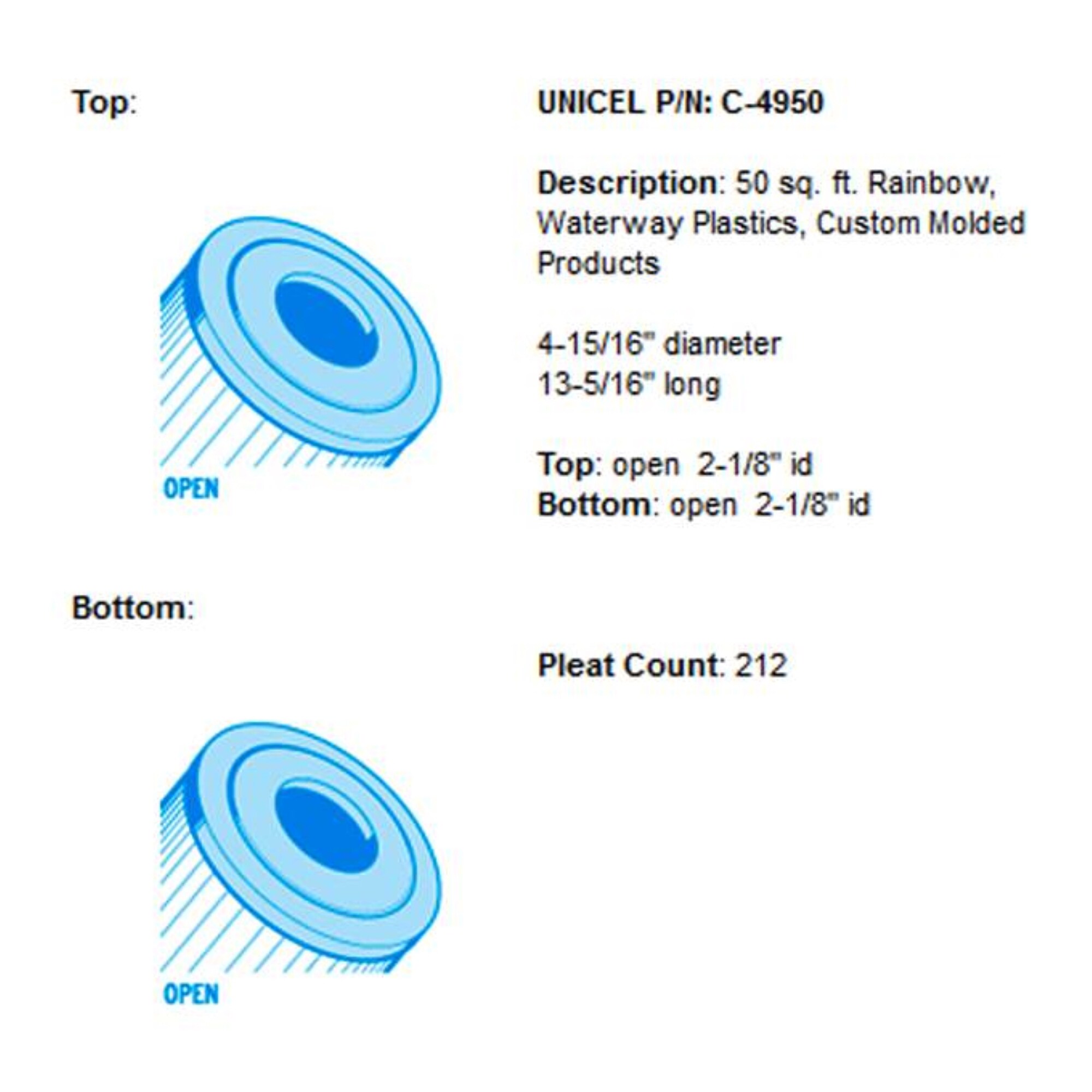 Unicel 44418 Pool-Filter-Skim-Sys-Parts - View #7