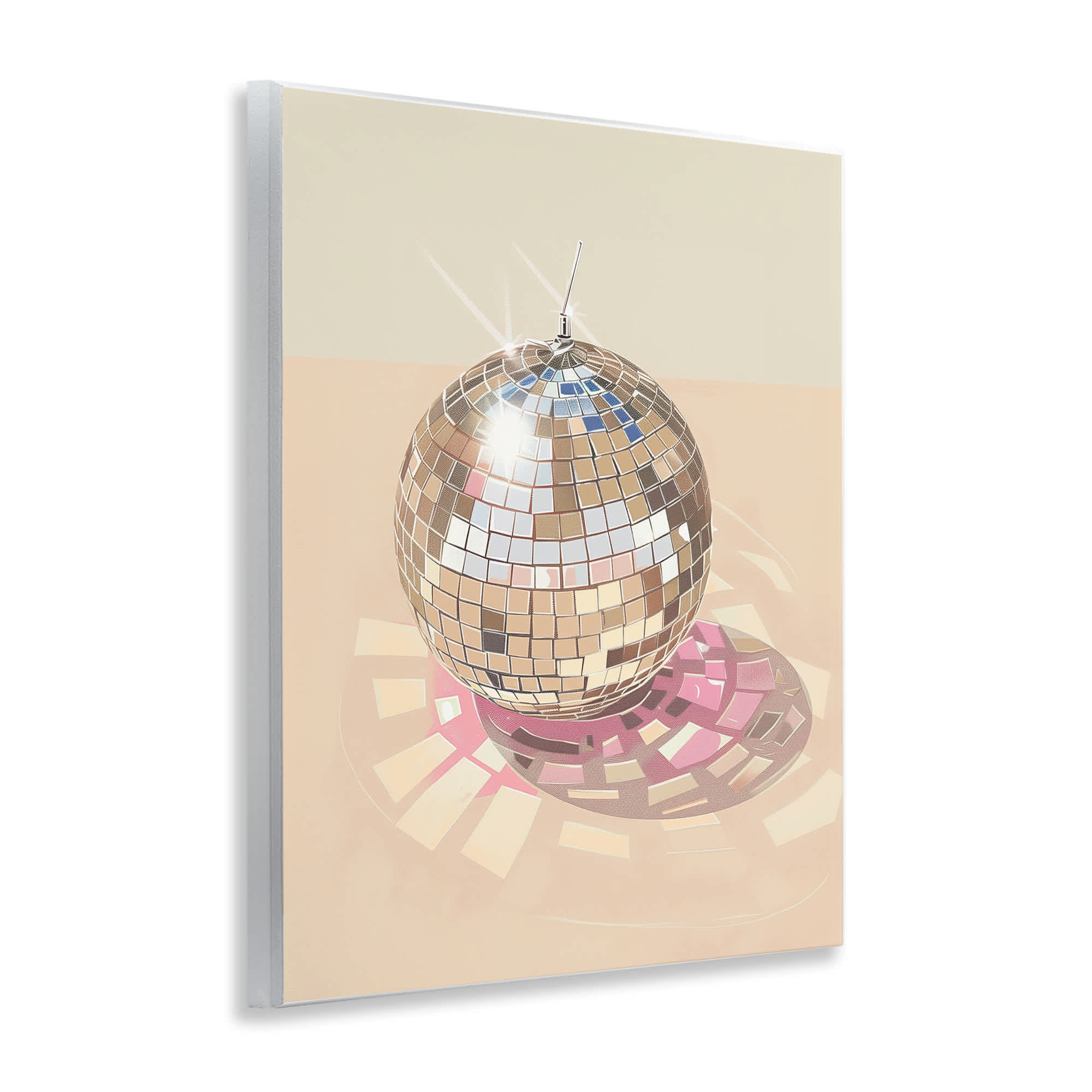Stupell Industries Dazzling Disco Ball Refraction Wall Plaque Art By ...