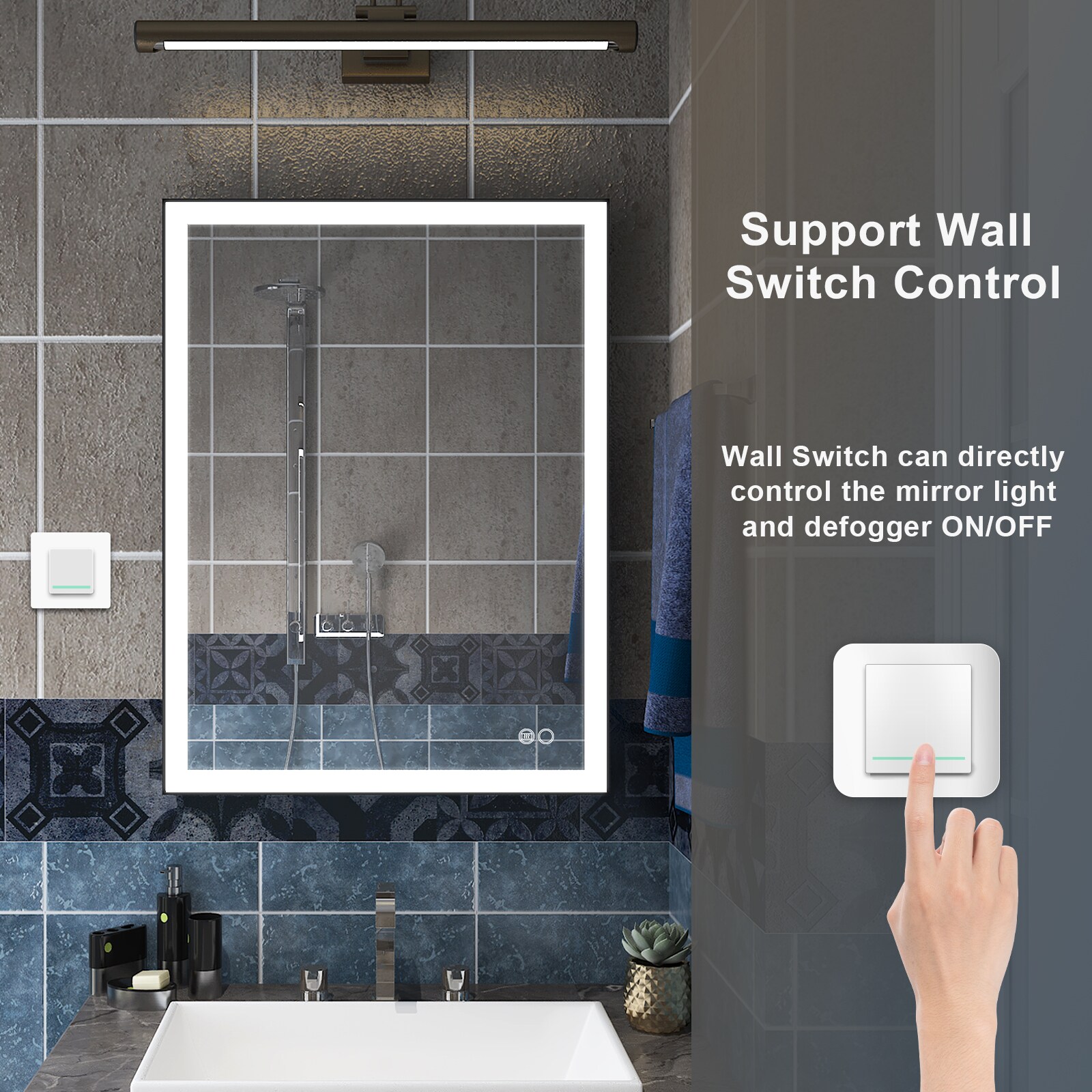 Forclover MEAM-5F2432MB Framed-Bath-Mirrors - View #8