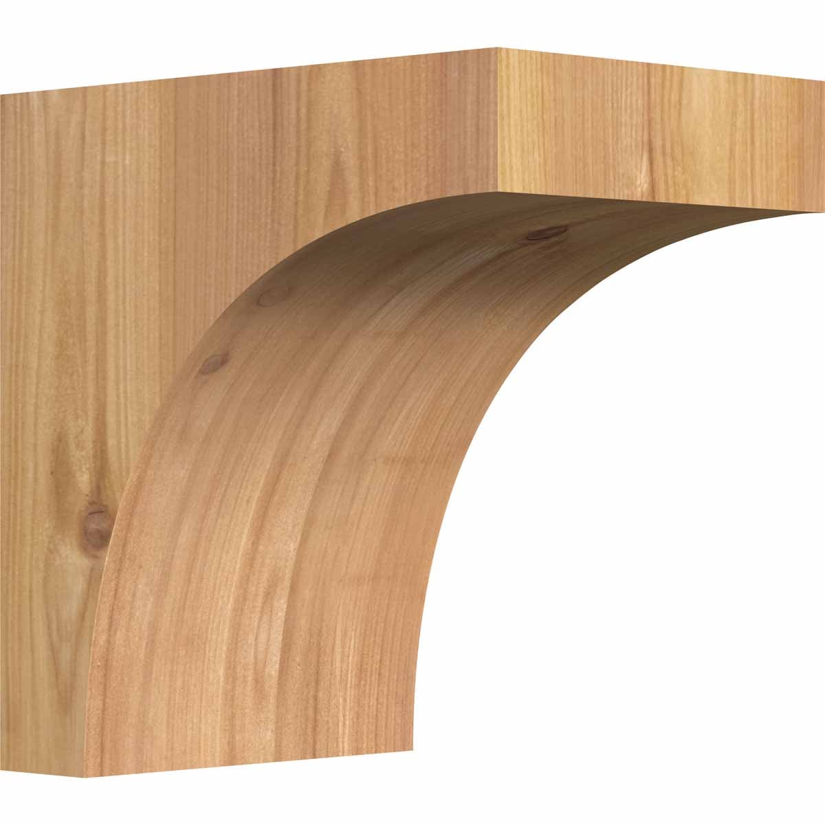 Ekena Millwork COR06X08X08HUN00SWR 5.5-in x 8-in x 8-in Huntington Unfinished Western red cedar Wood Paintable/Stainable Corbel