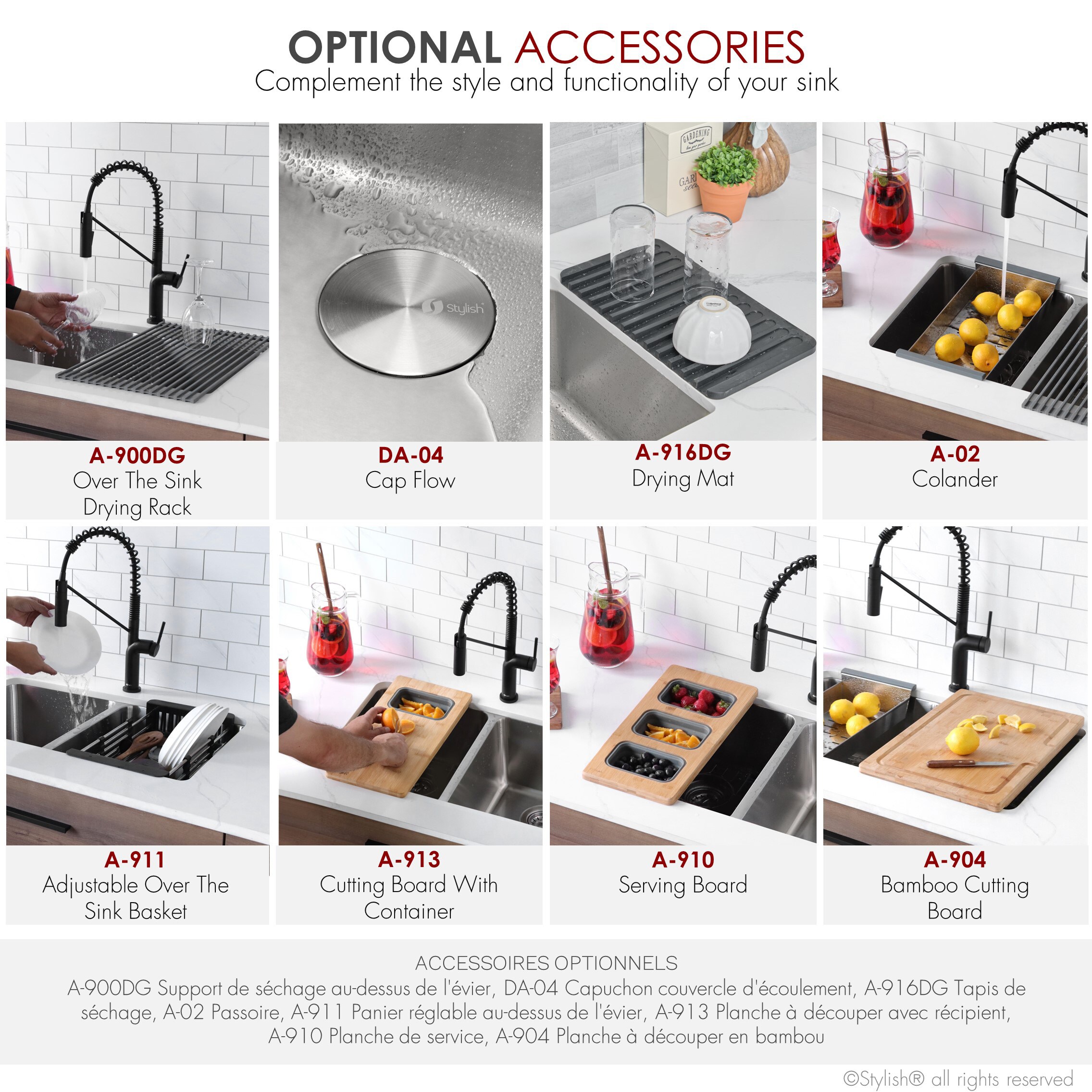 Stylish S-414T1 Kitchen-Sinks - View #10