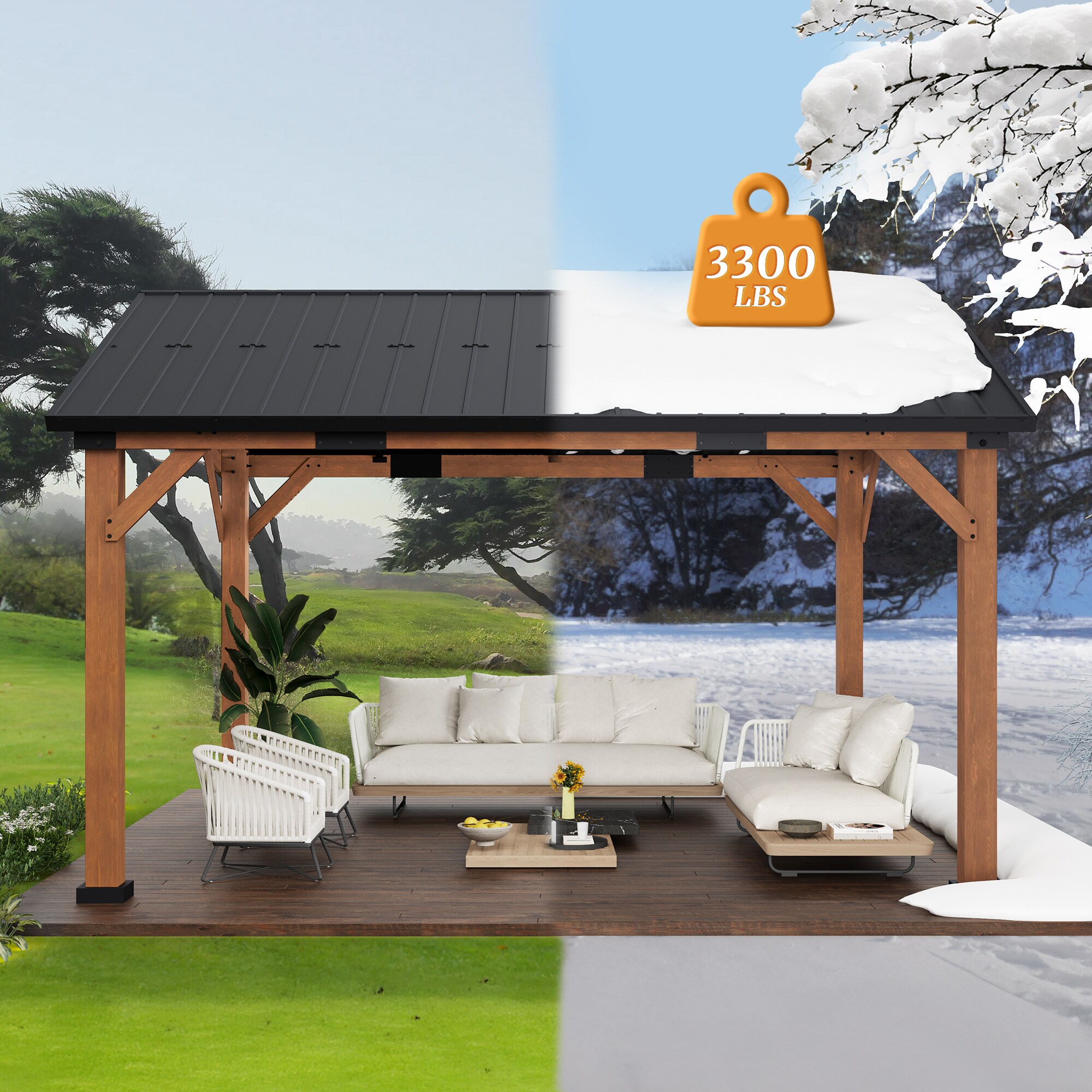 Yurevna TL-015-2ALS Wood-Resin-Gazebos - View #7