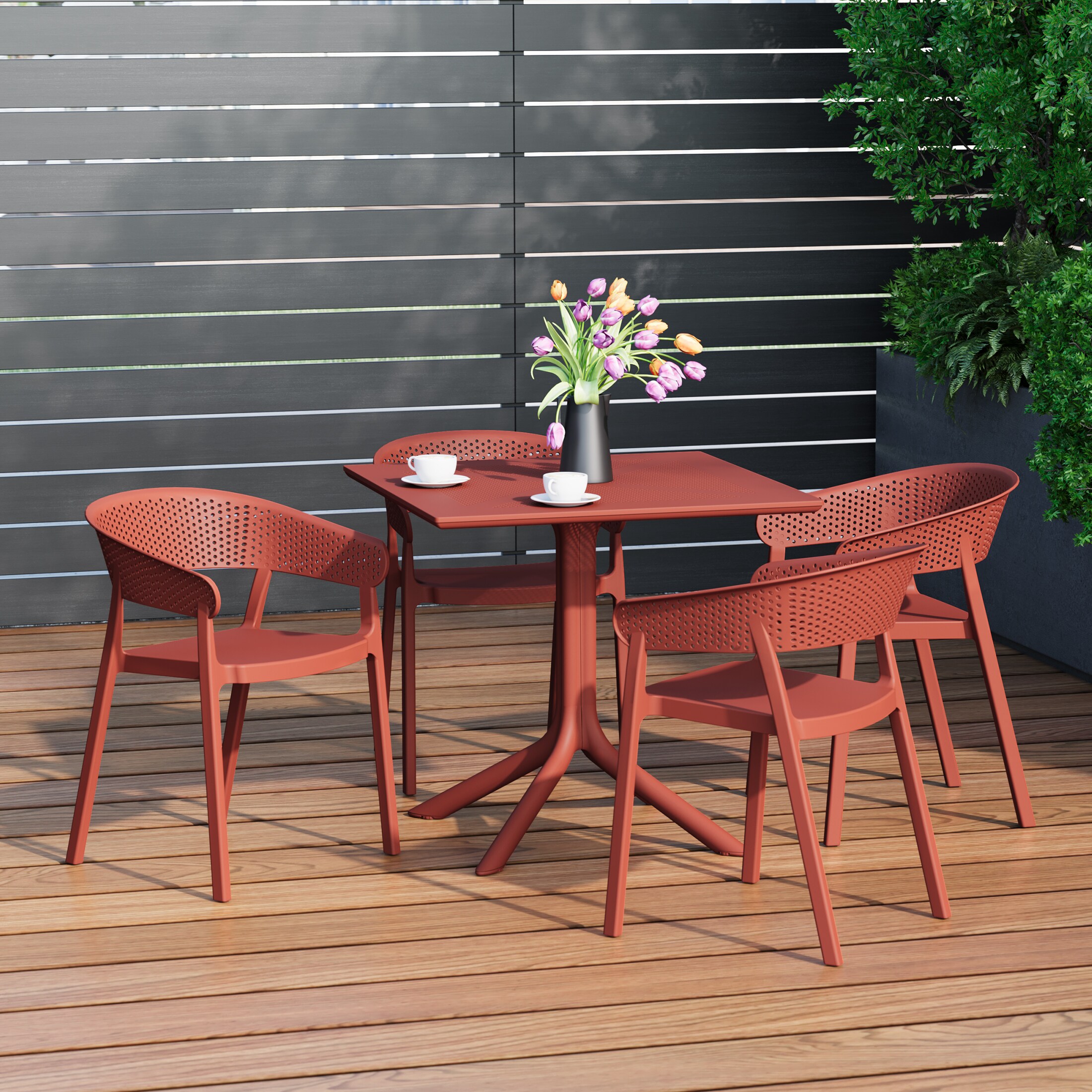 Westin Furniture OP3084-RD Patio-Dining-Sets - View #2