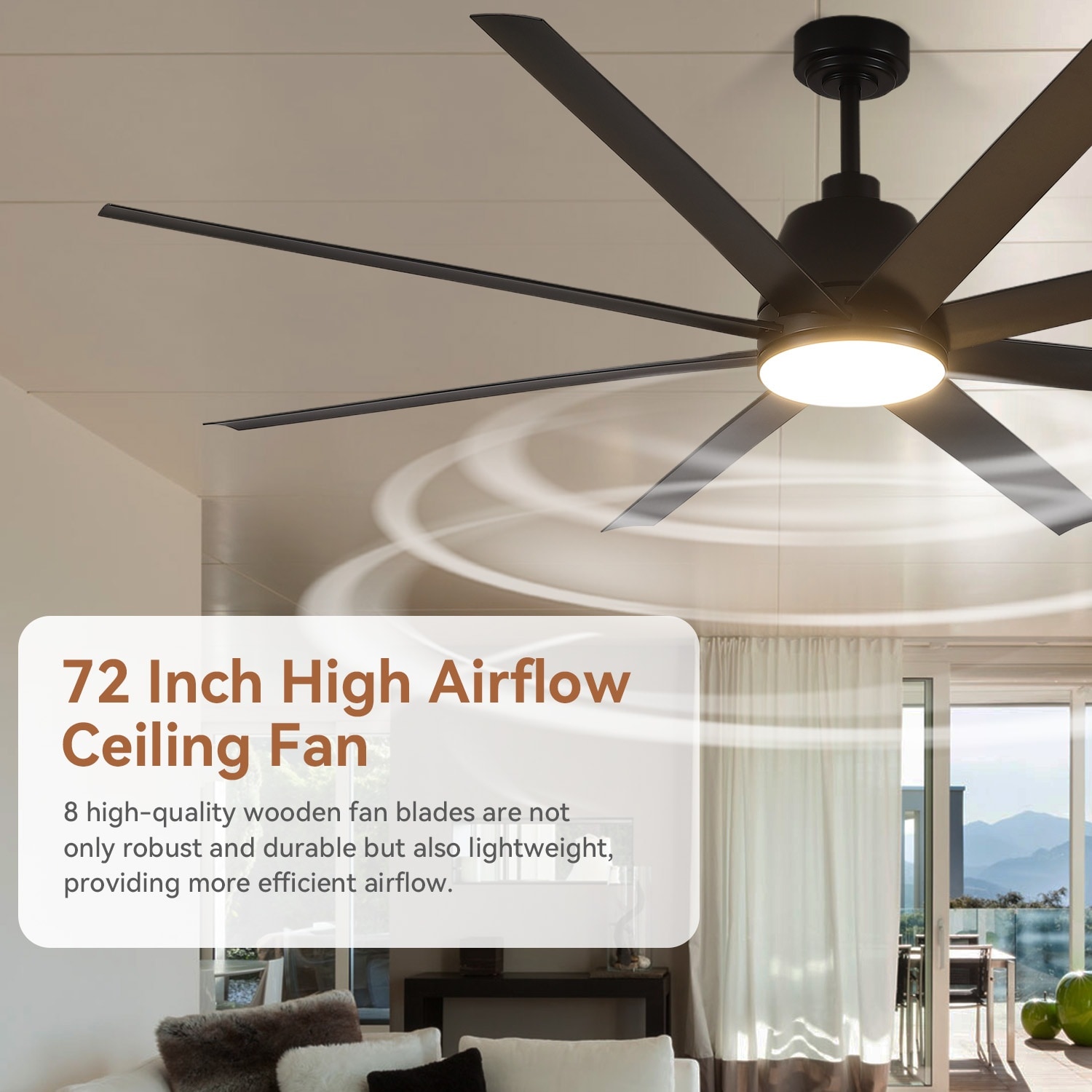 Gleam Flare GF3228-72BK Ceiling-Fans - View #5