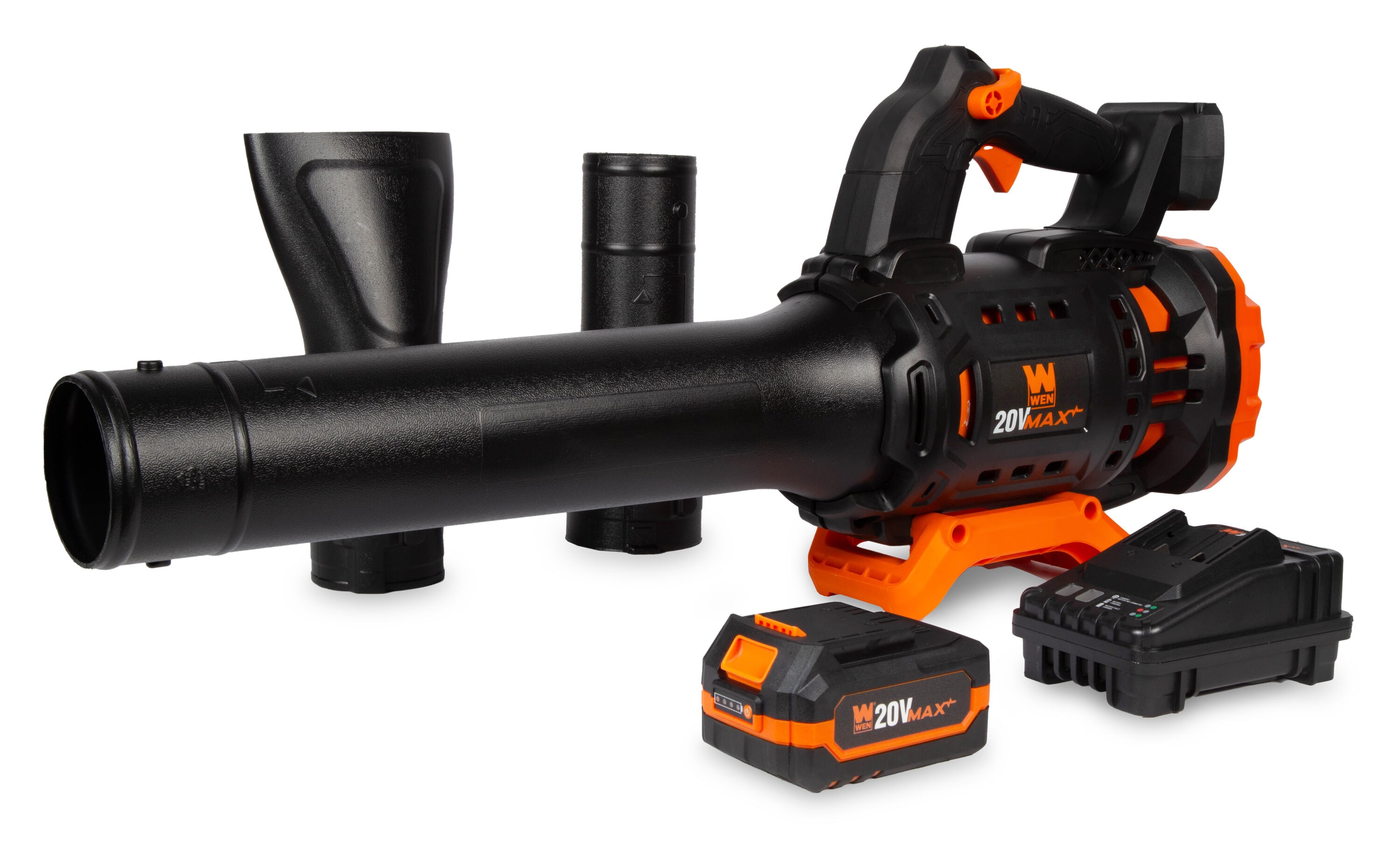 WEN 20711 20-volt 466-CFM 120-MPH Battery Handheld Leaf Blower 4 Ah