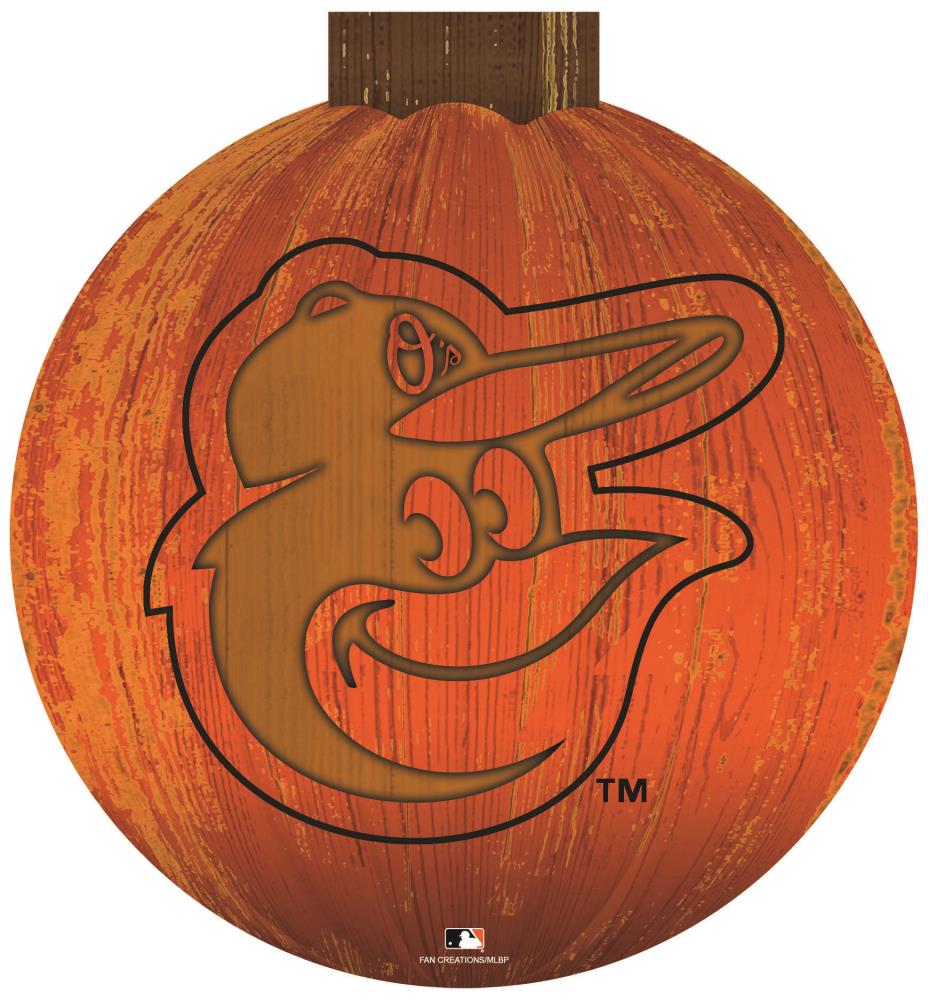 BALTIMORE ORIOLES 30TH ANNIVERSARY GLOW IN THE DARK  PUMPKIN