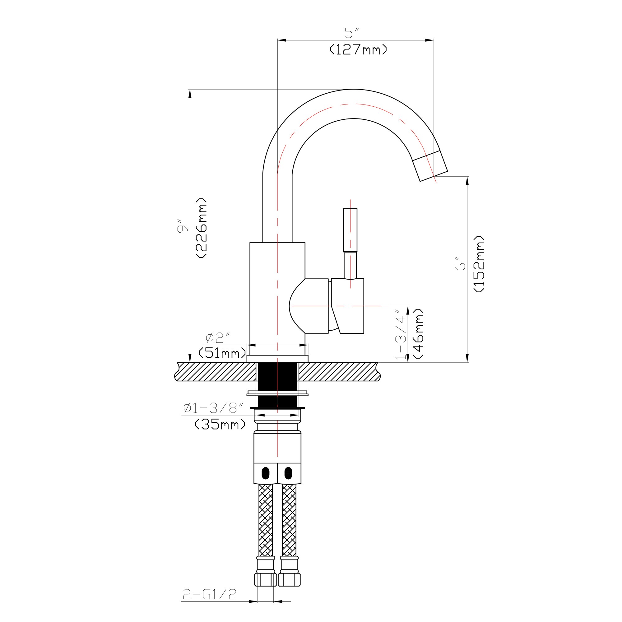 CASAINC YT-37MB Lavatory-Faucets - View #5