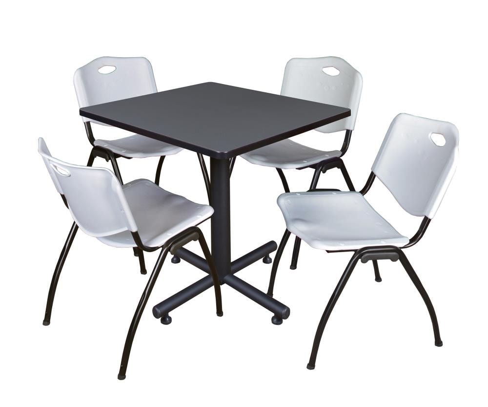 Regency TKB3030GY47GY Breakroom Gray 4-Person Training Table (30-in W x 29-in H)
