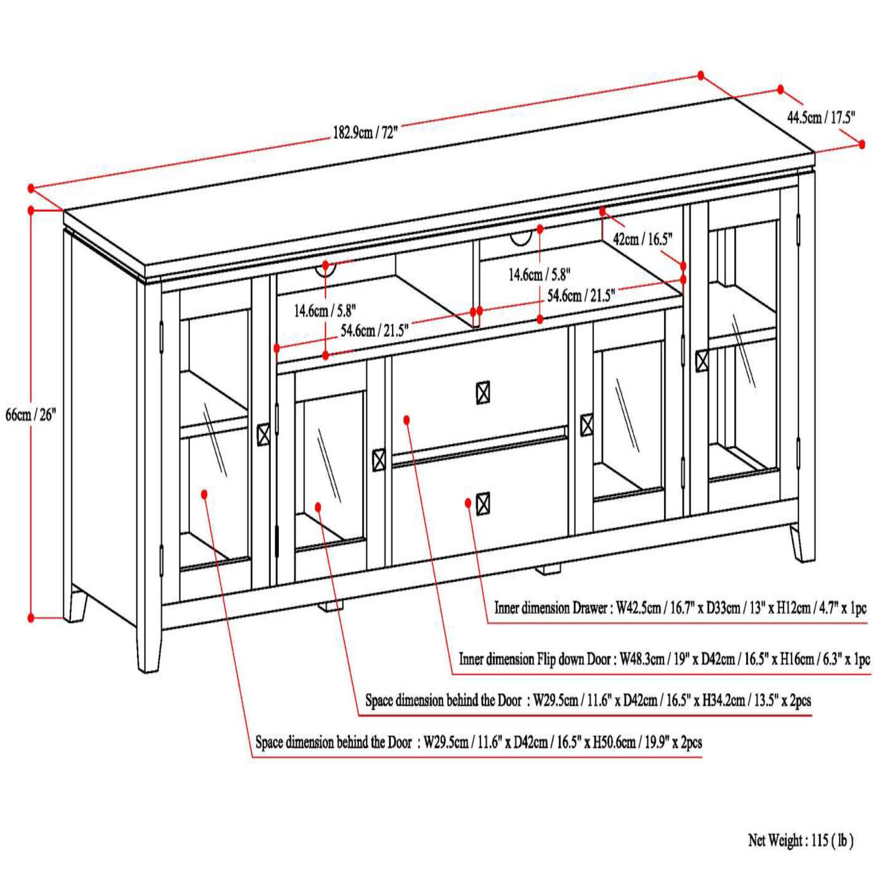 Simpli Home AXCCOS72-BL Tv-Stands - View #9