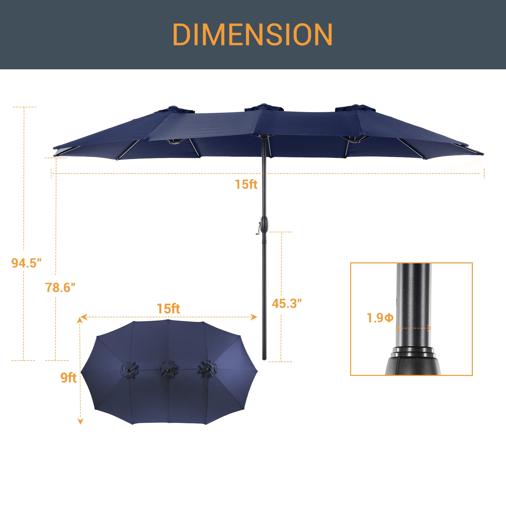 ACEGOSES LW-MK-460NY-B Umbrellas-2 - View #7