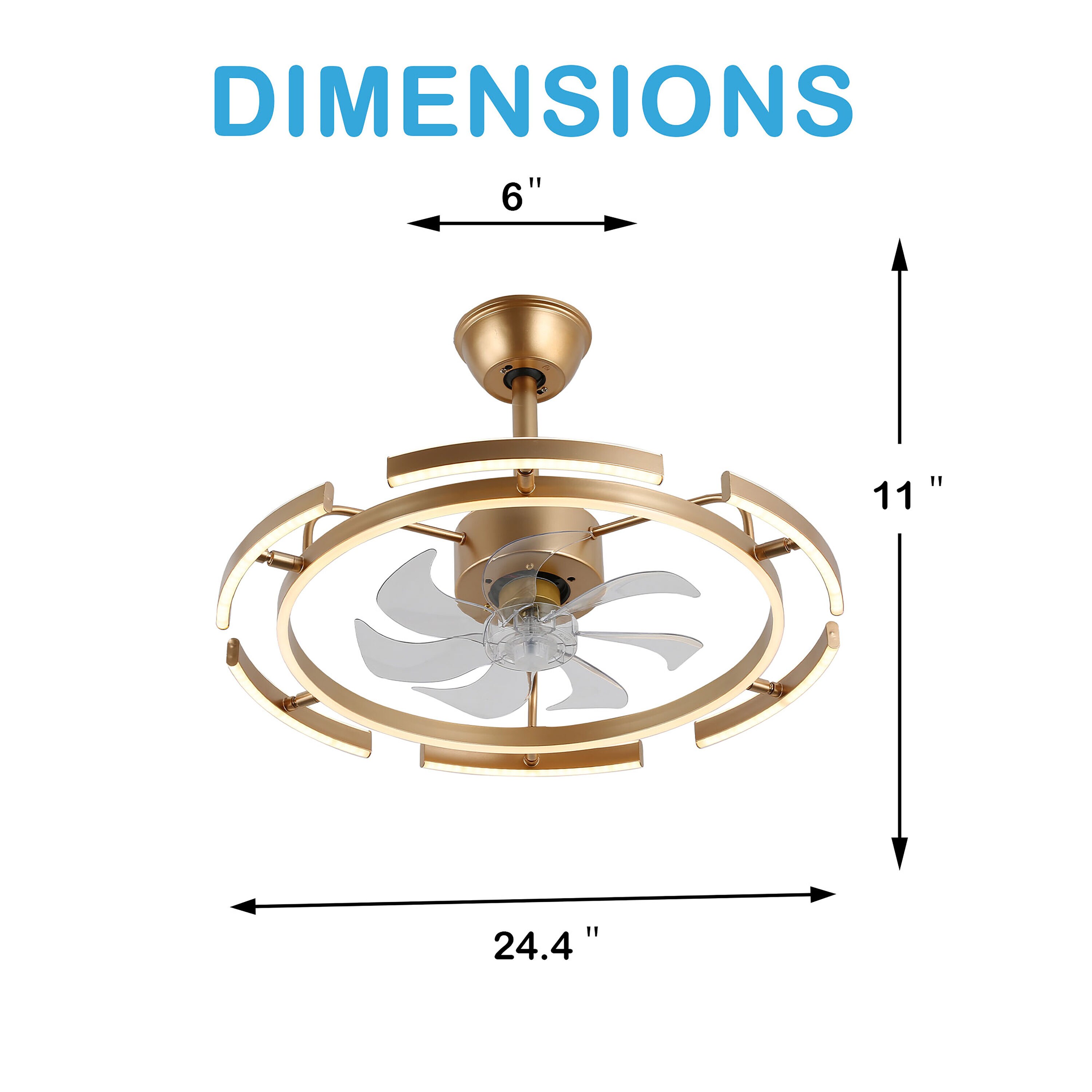 Oaks Decor DC2405-G Ceiling-Fans - View #12